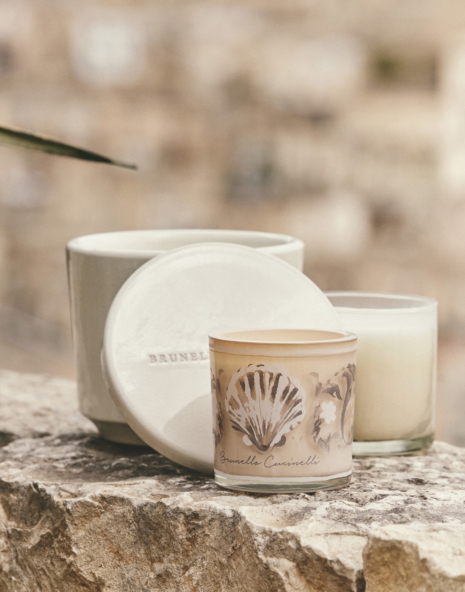 Mediterranea candle for Lifestyle in Shell | Brunello Cucinelli