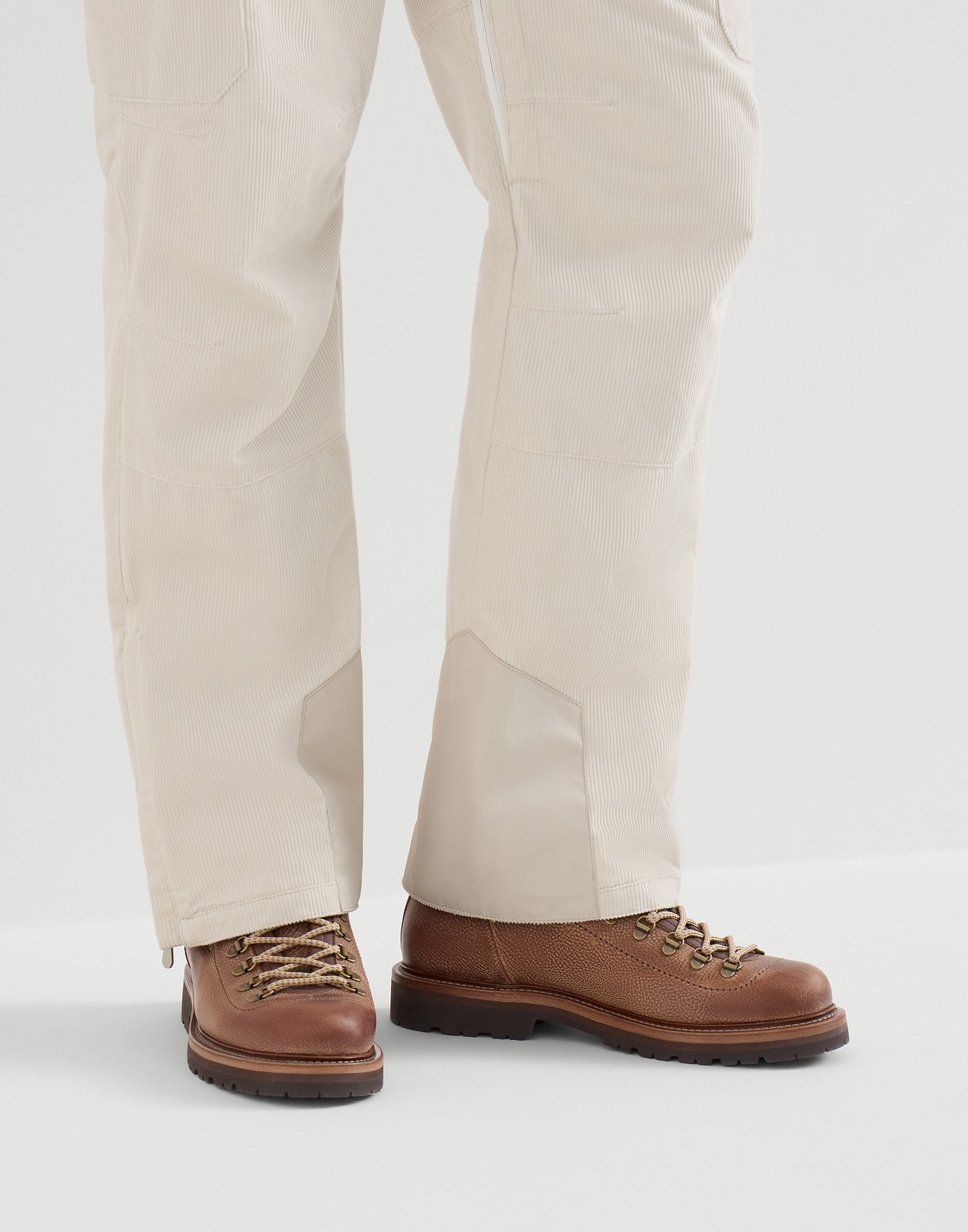 Calfskin Mountain Boot for Man in Camel | Brunello Cucinelli