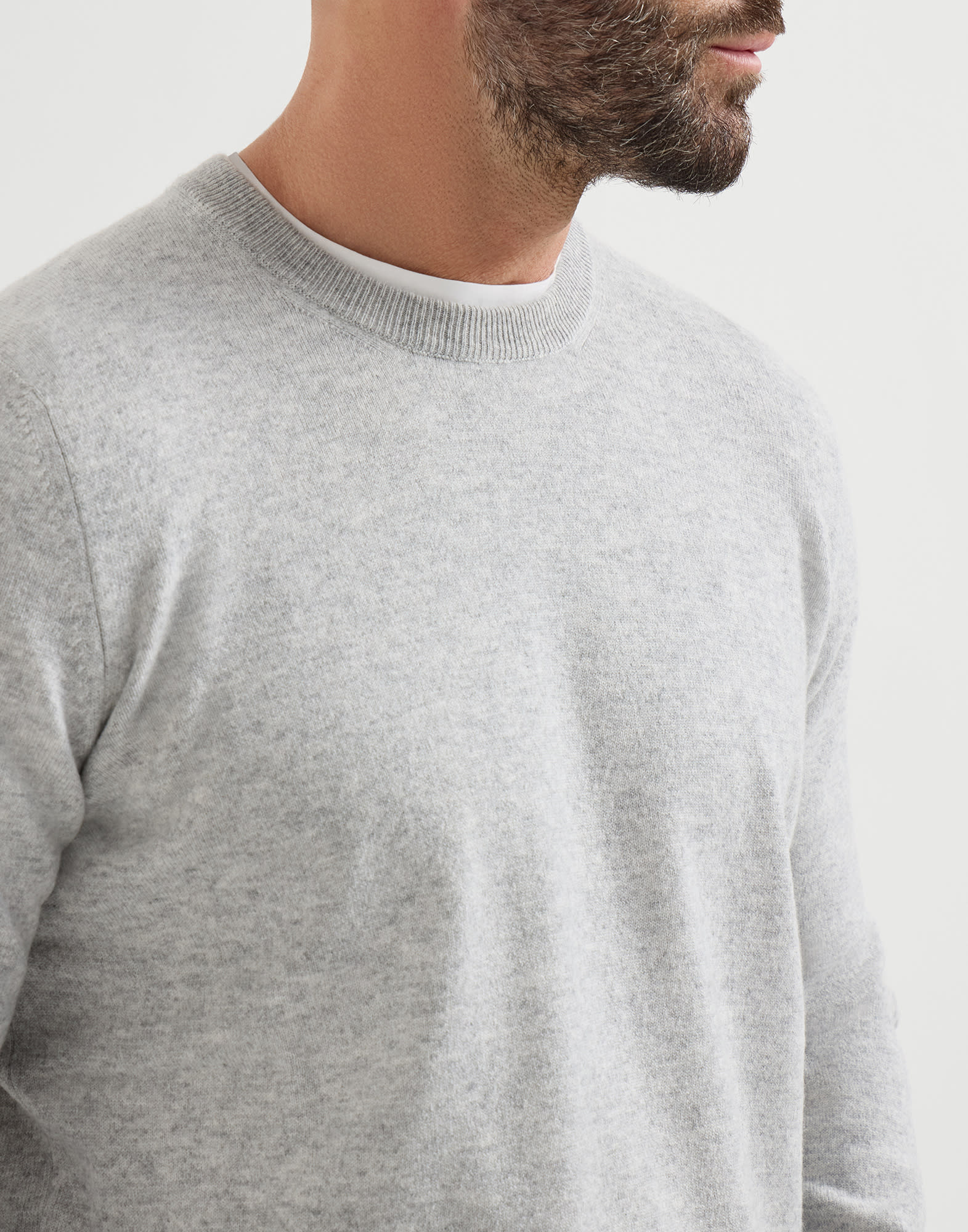 メンズ 向け ネイビーブルー カシミヤセーター | Brunello Cucinelli