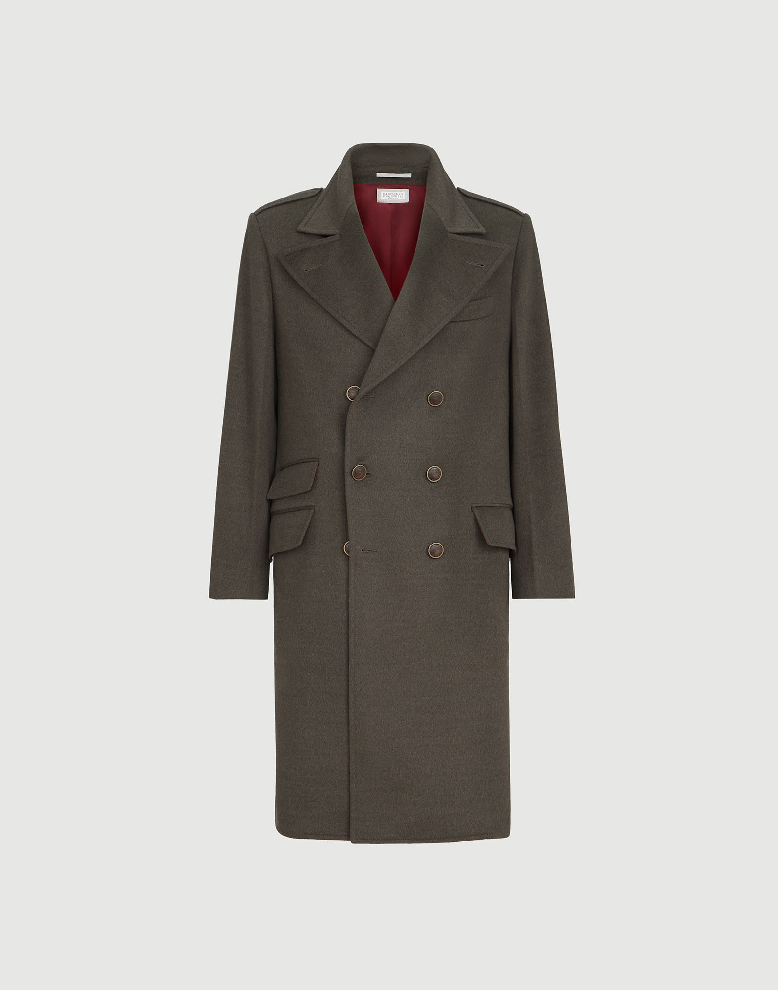 メンズ 向け マッド バージンウール コート | Brunello Cucinelli