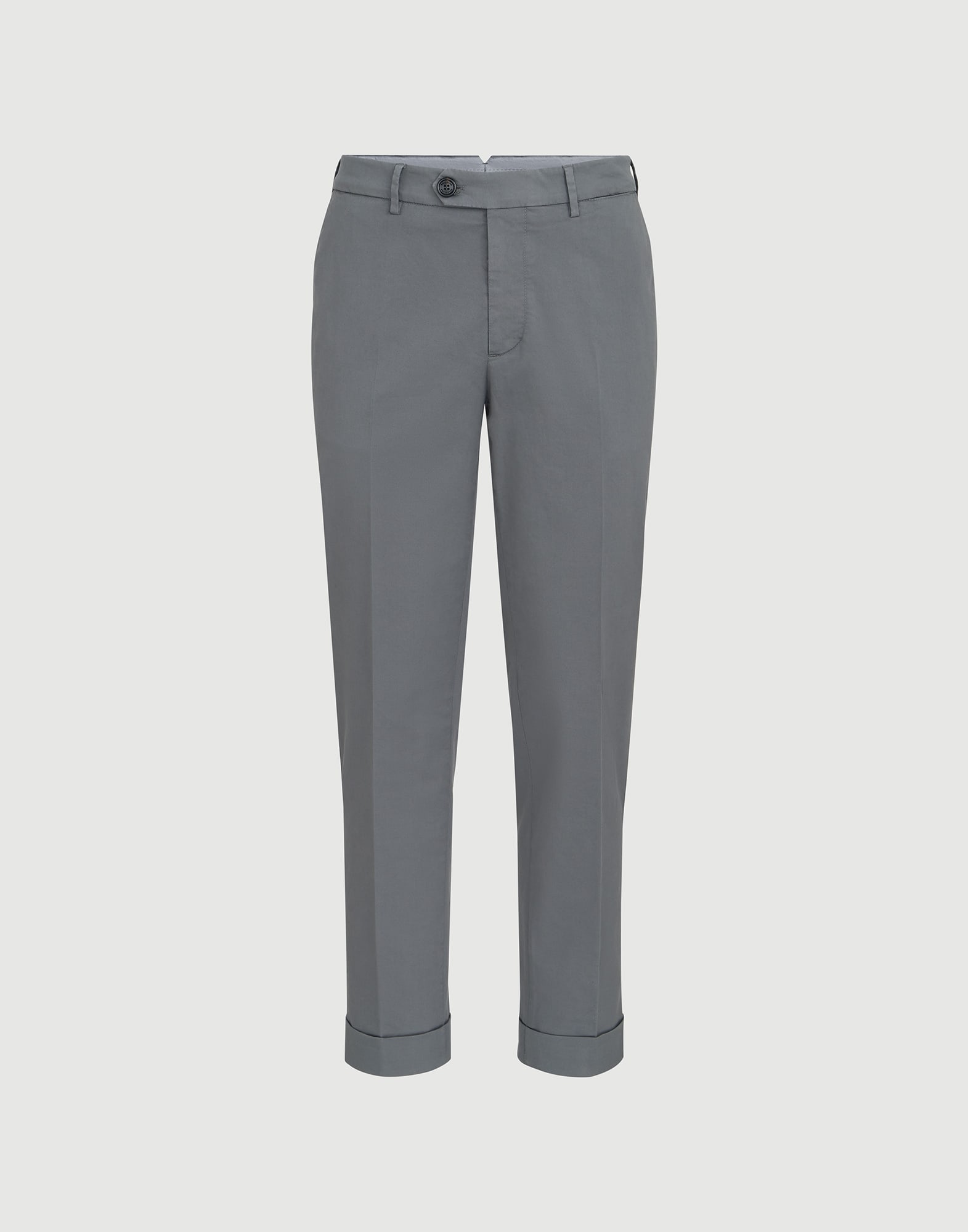 BRUNELLO CUCINELLI　パンツ　スラックス　コットン　46　グレー Comfort gabardine trousers for Man in Light Brown | Brunello Cucinelli