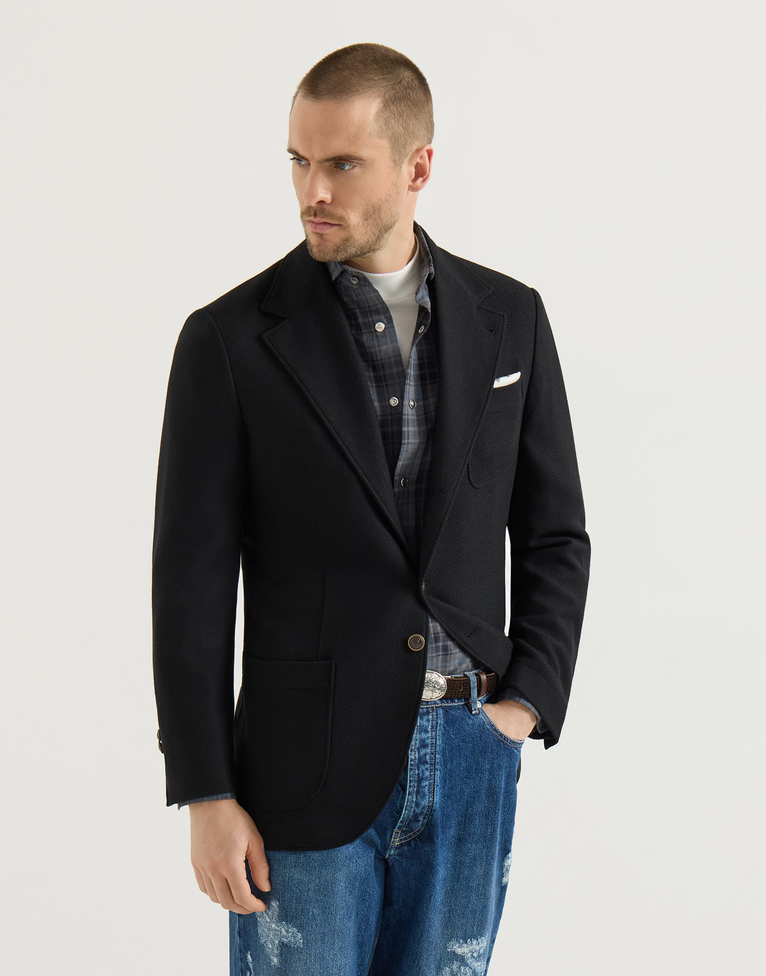 Single Breasted Blazer - Front view - View Full Screen