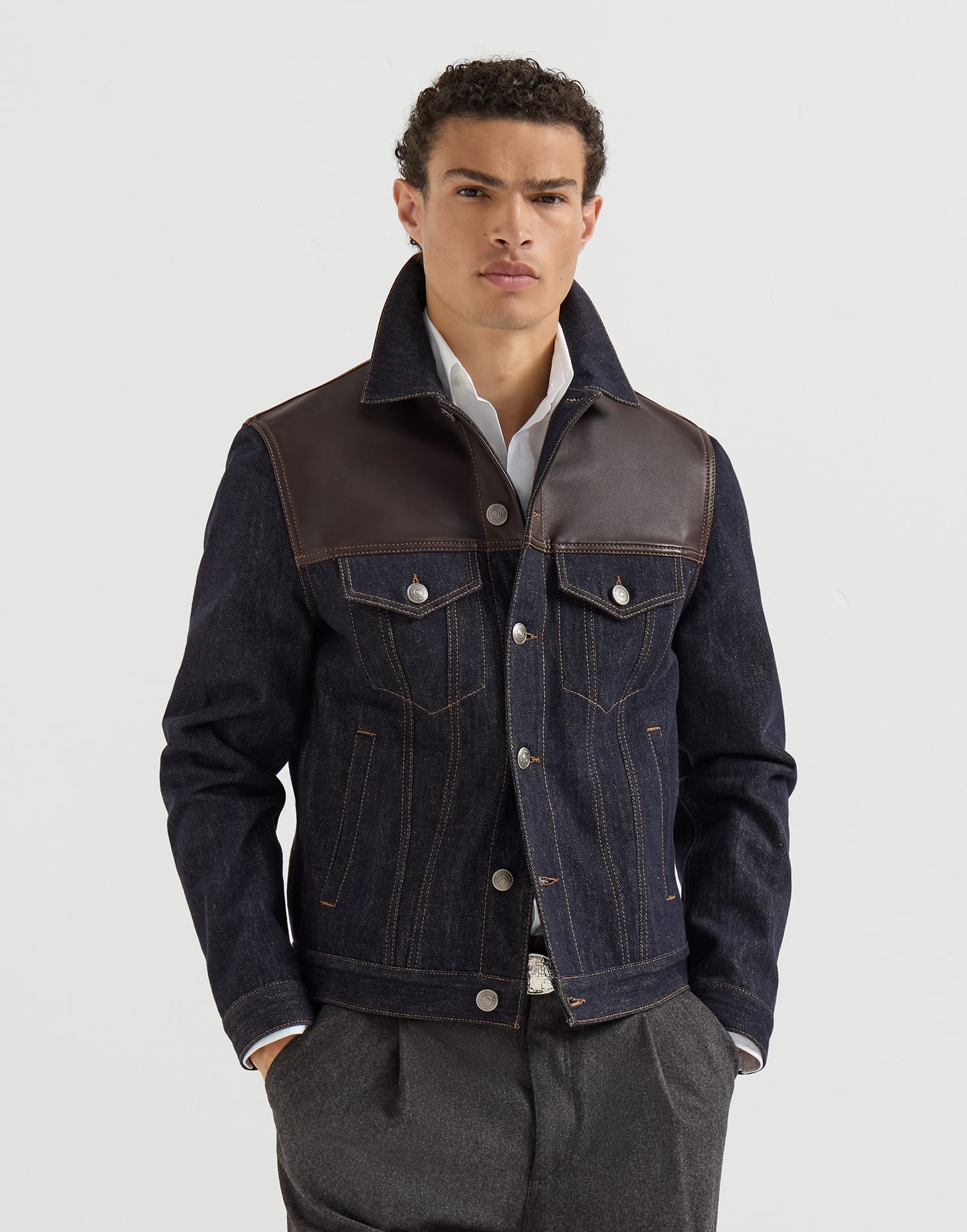 Four-Pocket Outerwear Jacket - Front view - View Full Screen
