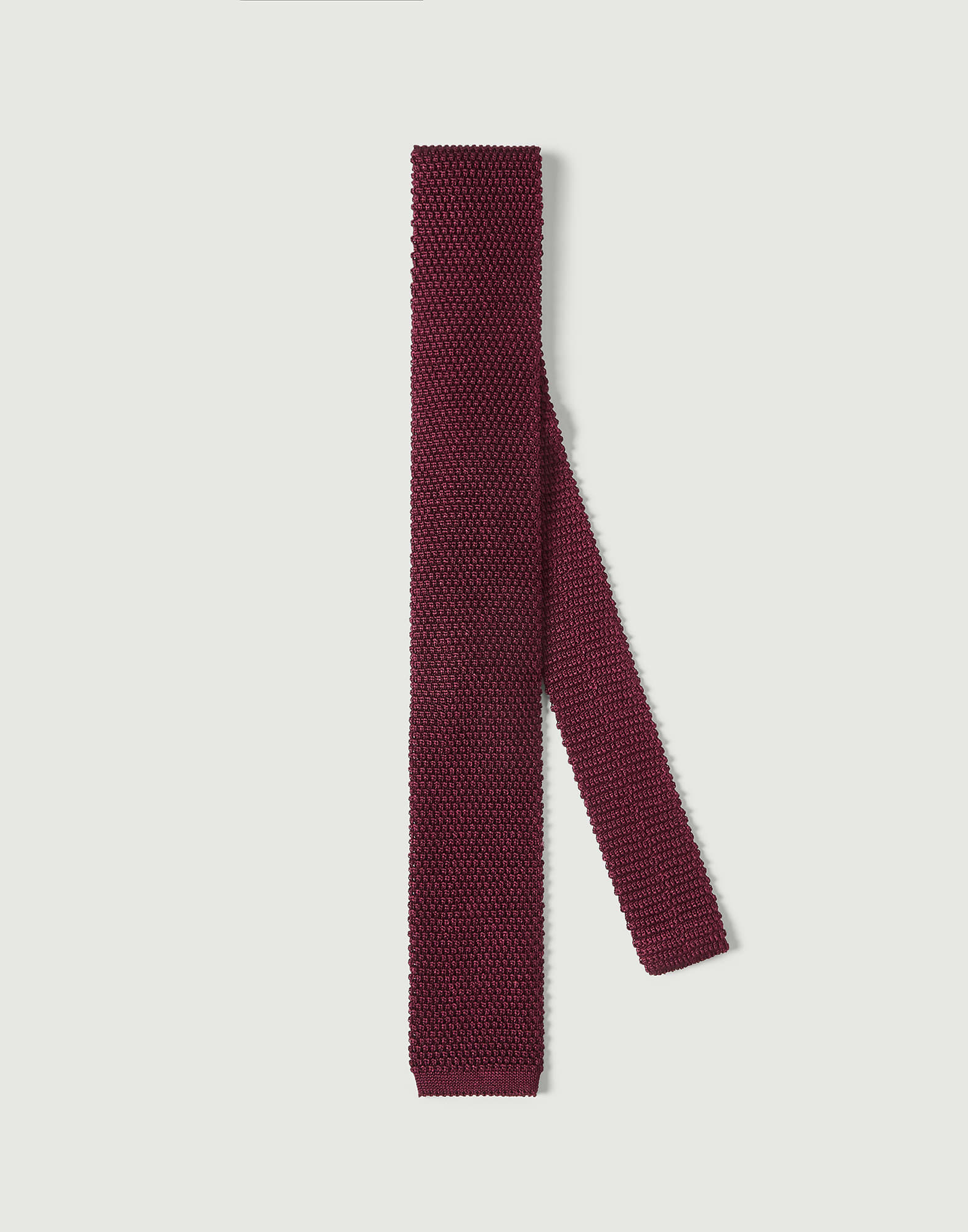 シルクニット ネクタイ アマランス メンズ - Brunello Cucinelli
