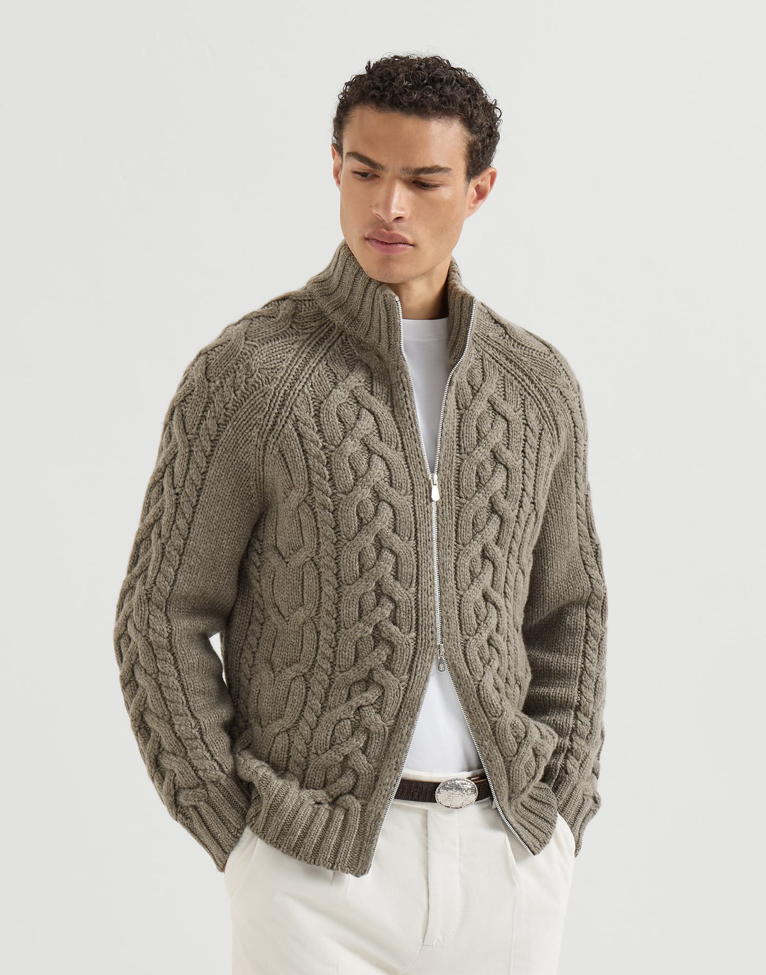 Cardigan mit Rei&szlig;verschluss - Vorderansicht - Vollbildmodus