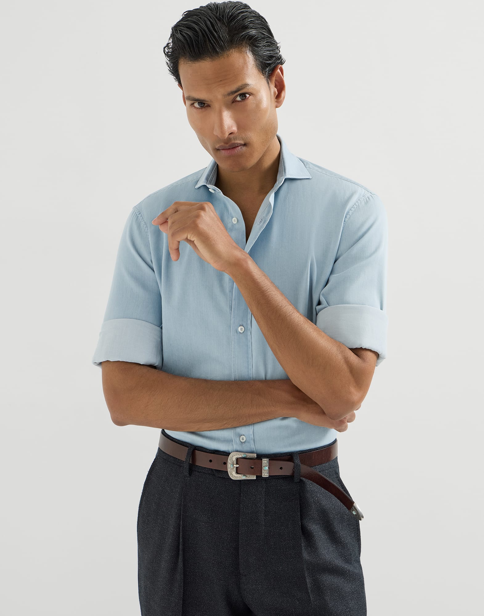 Denim Shirt - Editorial view - View Full Screen