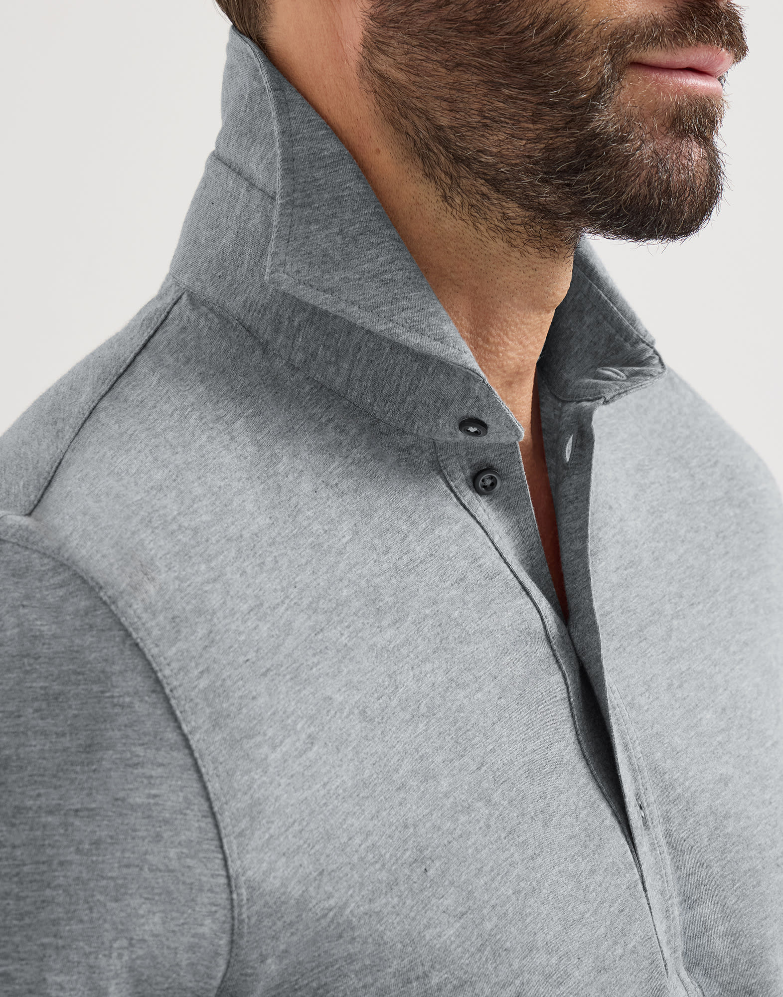 メンズ 向け ホワイト シャツカラー付き ポロシャツ | Brunello Cucinelli