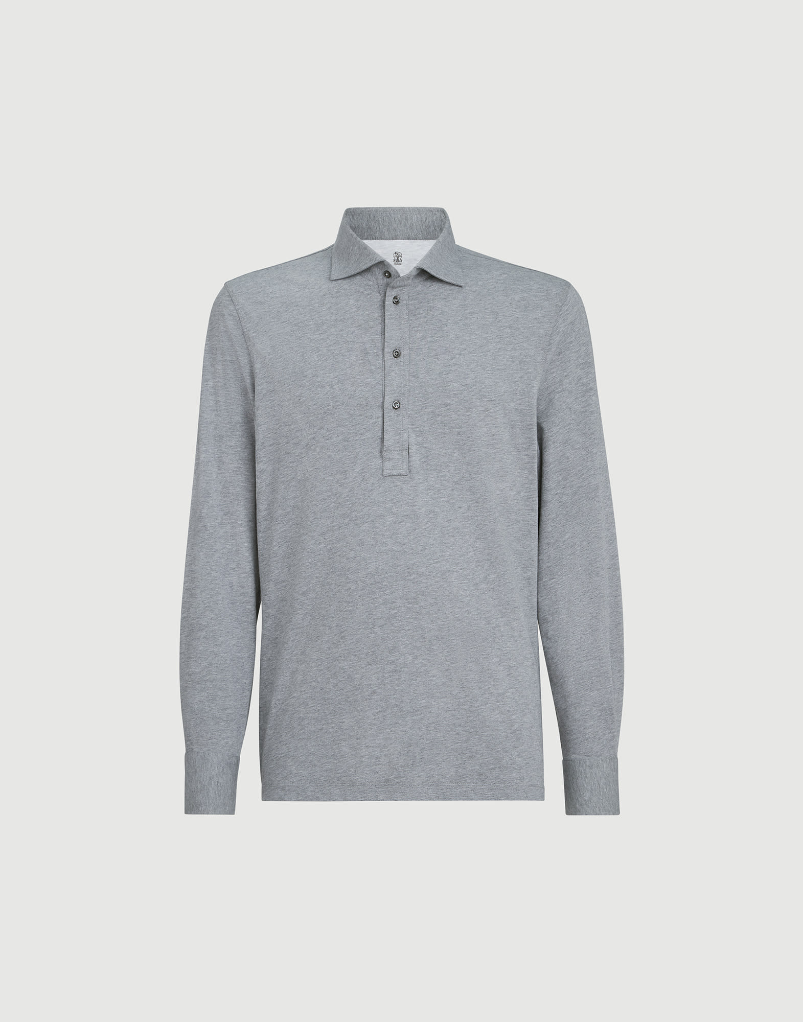 メンズ 向け ホワイト シャツカラー付き ポロシャツ | Brunello Cucinelli