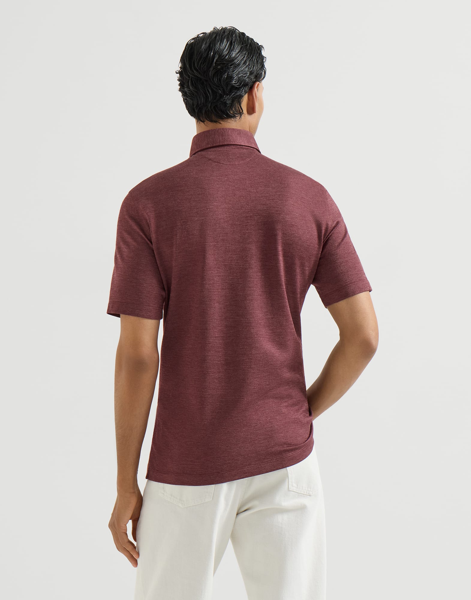 メンズ 向け ミリタリー ピケ ポロシャツ | Brunello Cucinelli