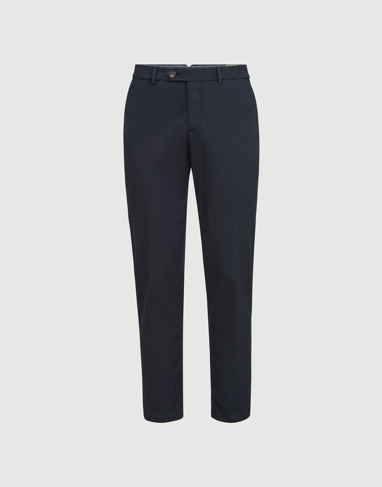 Comfort gabardine trousers for Man in Brown | Brunello Cucinelli