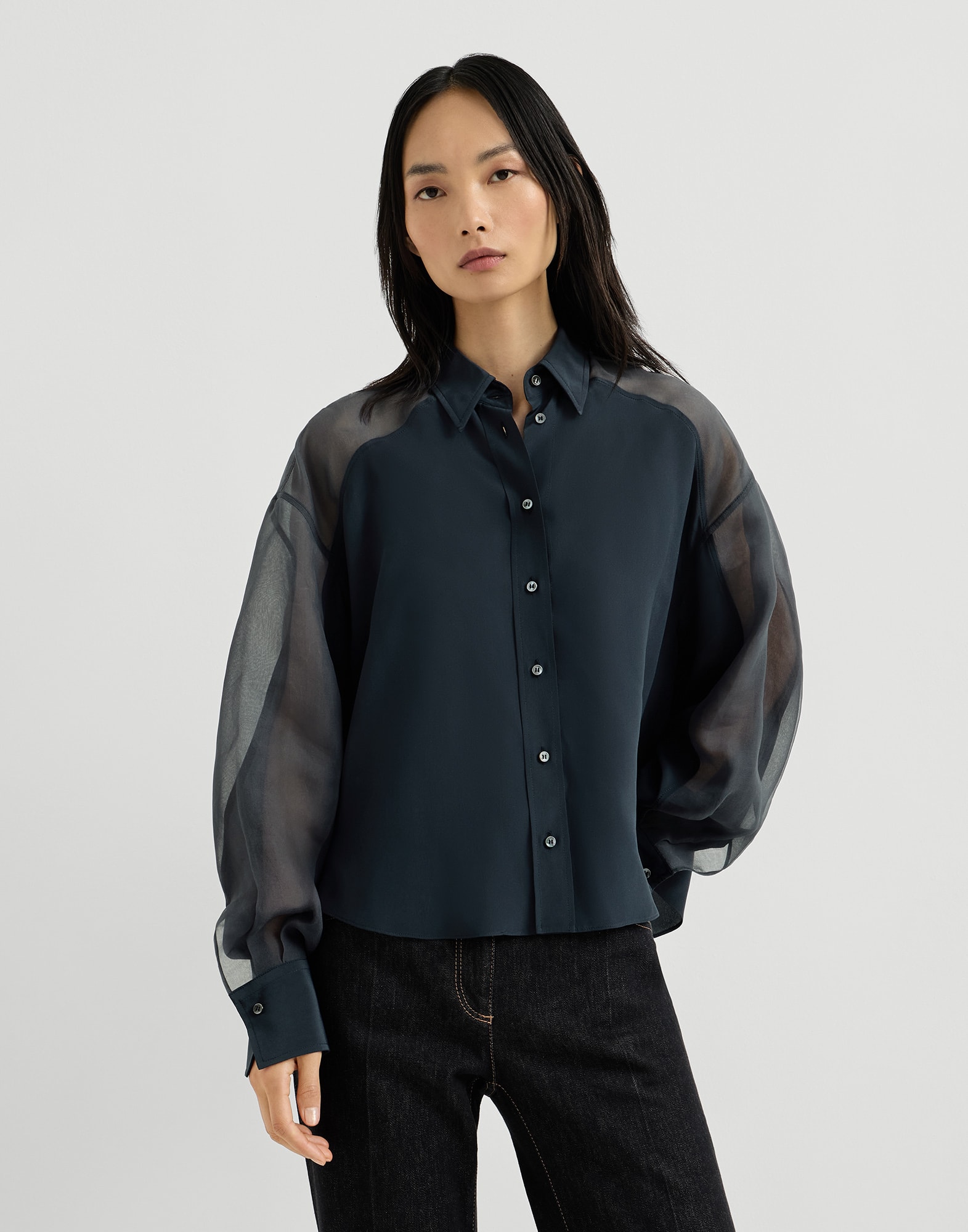 Silk Shirt - Front view - View Full Screen