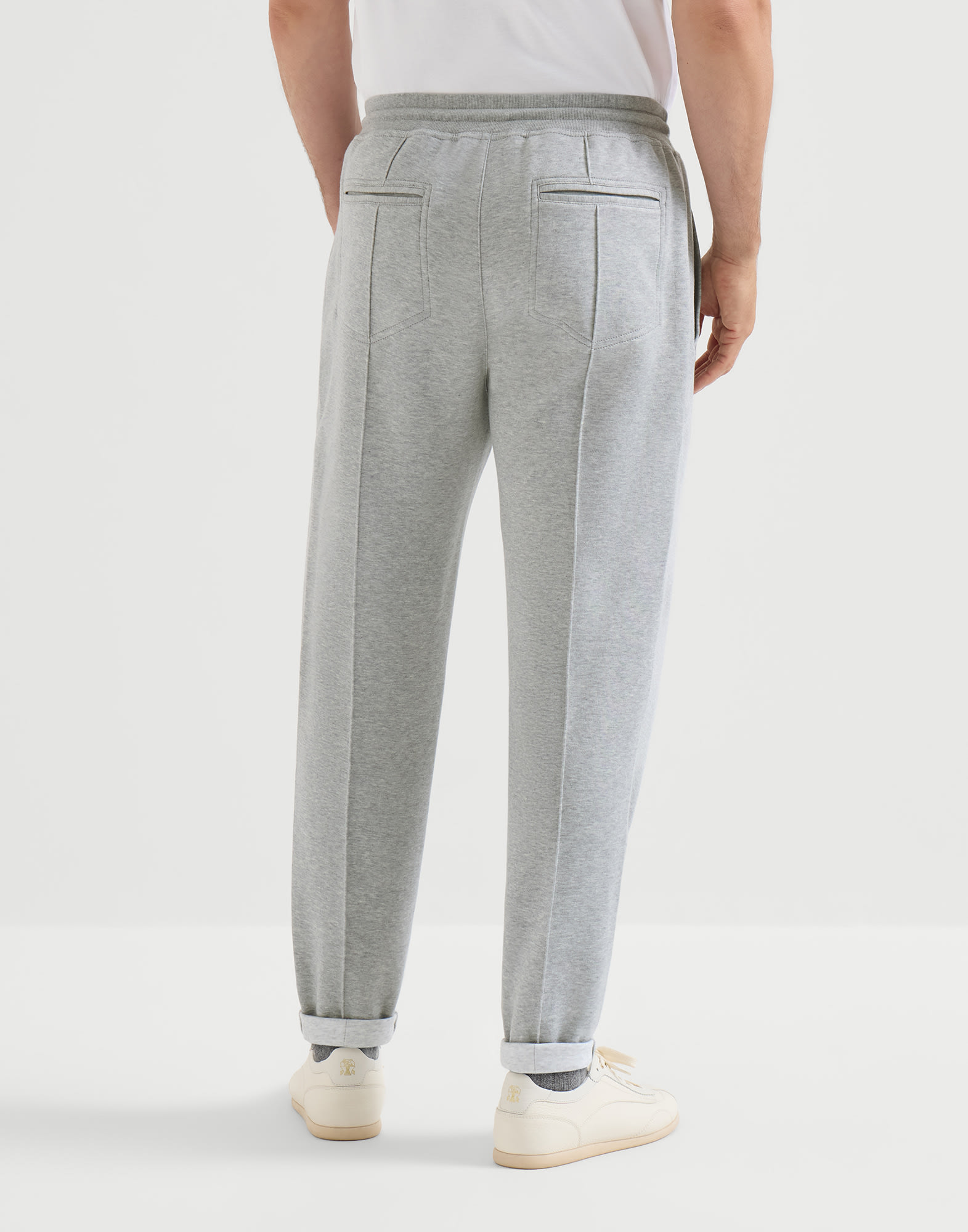 Double cloth trousers for Man in Cobalt | Brunello Cucinelli