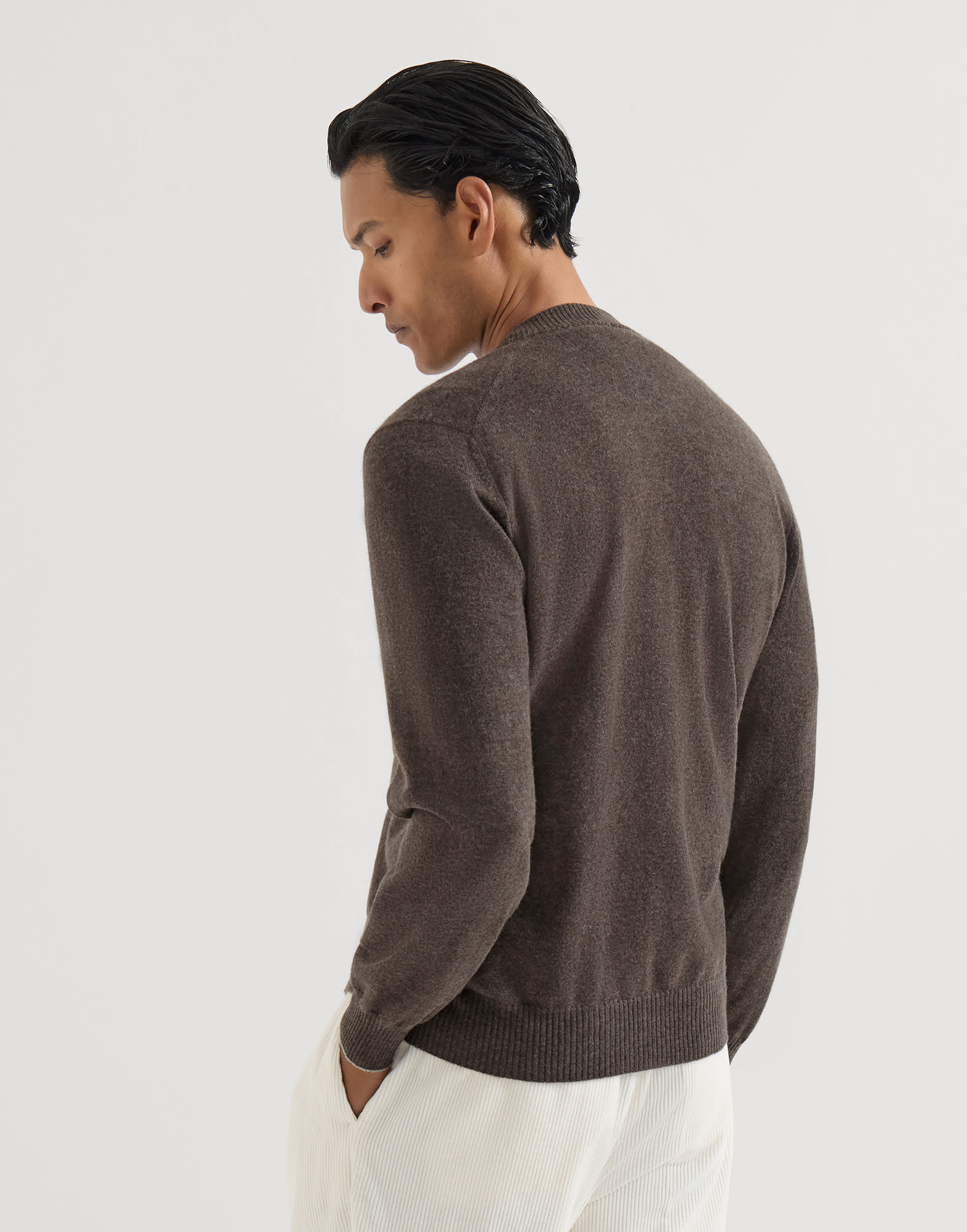 メンズ 向け ネイビーブルー カシミヤカーディガン | Brunello Cucinelli