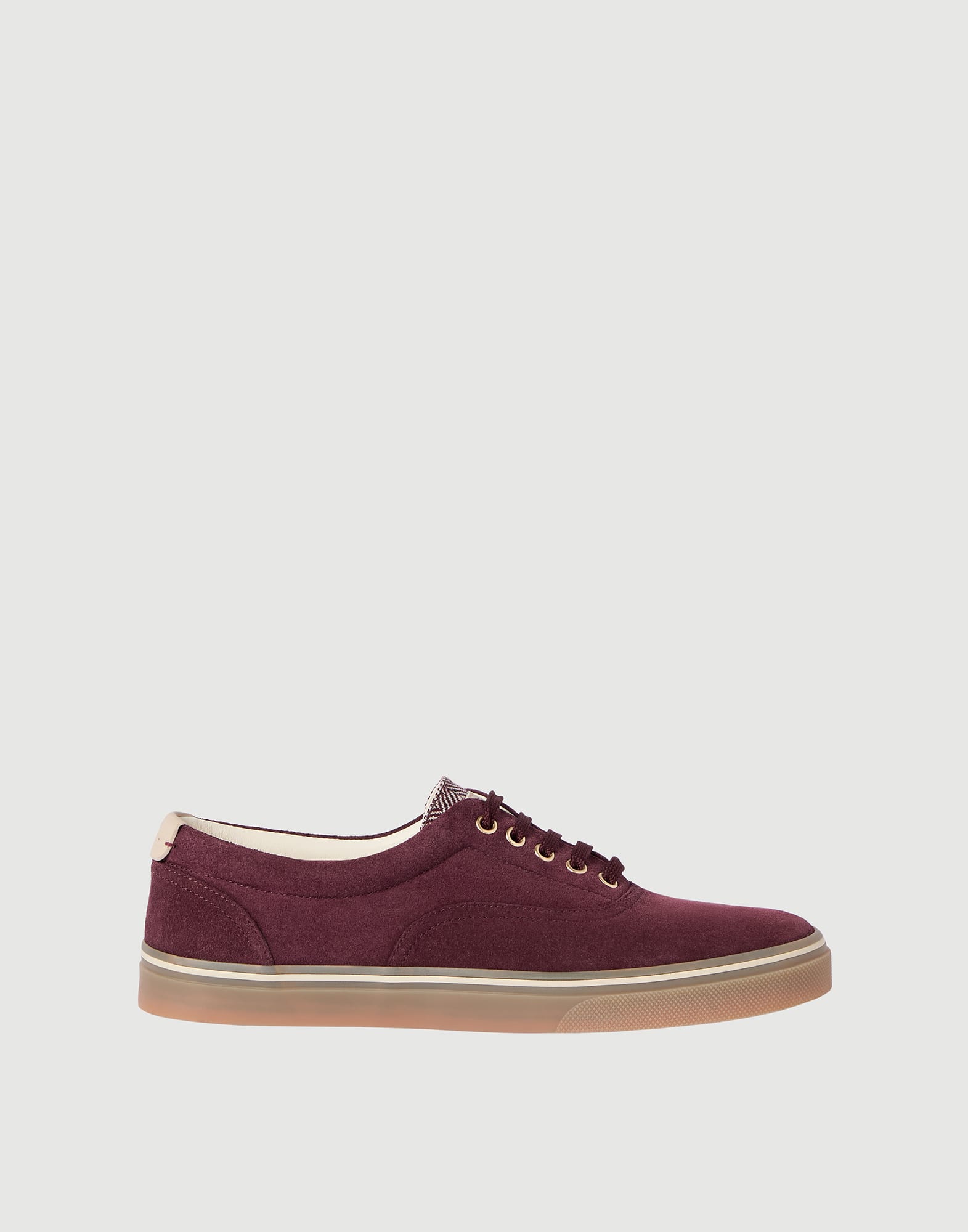 Suede sneakers for Man in Navy Blue | Brunello Cucinelli