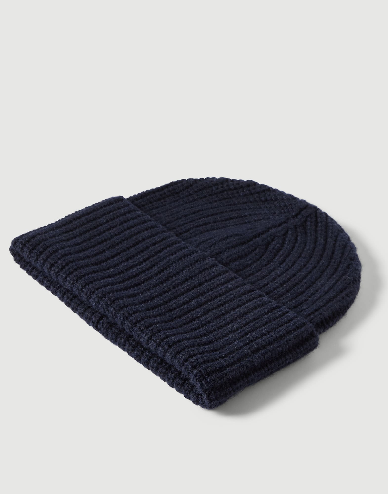 BRUNELLO CUCINELLI カシミヤニット帽 XL メンズ 向け ライトグレー カシミヤ ニットキャップ | Brunello Cucinelli