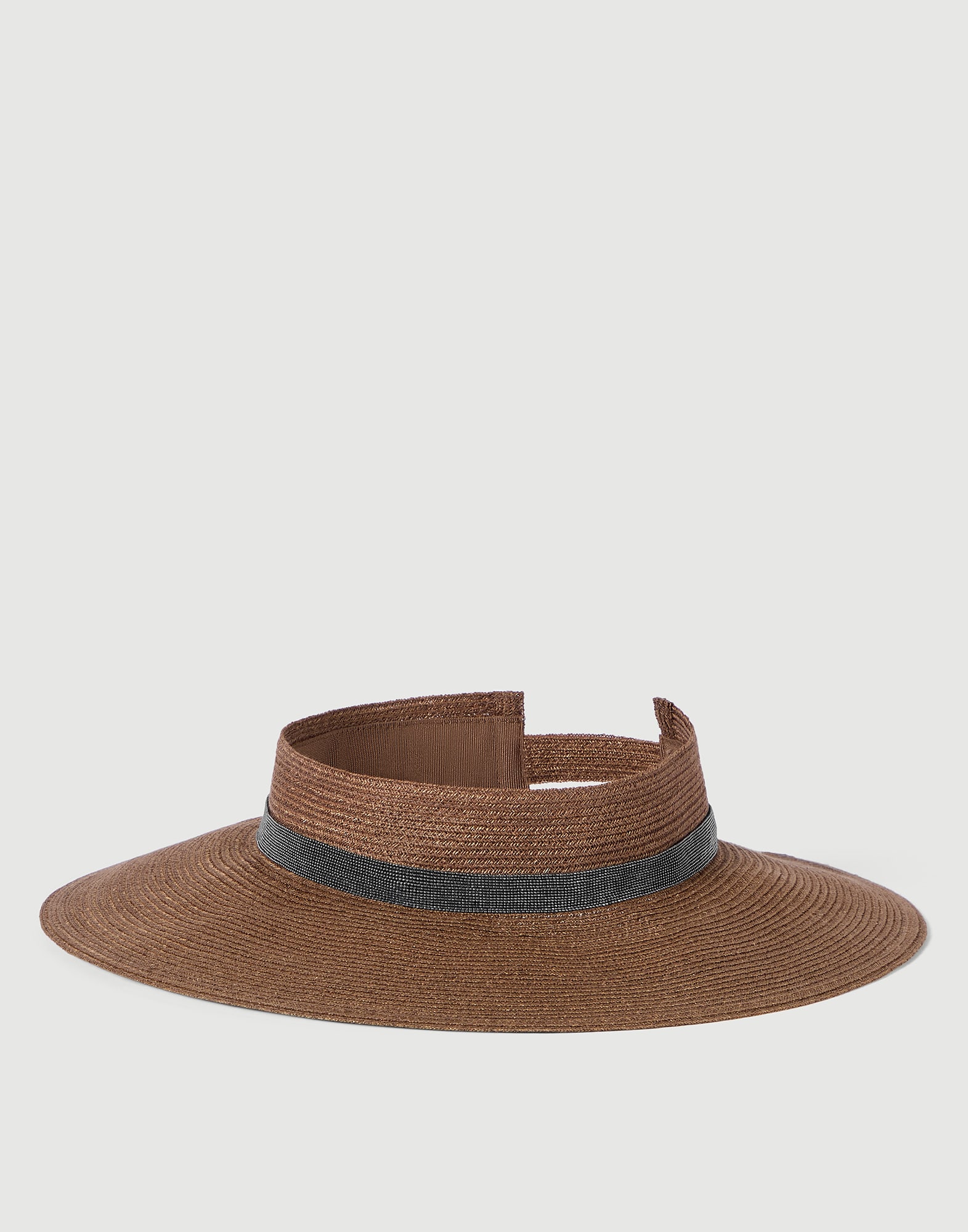Hemp visor Light Brown Woman - Brunello Cucinelli