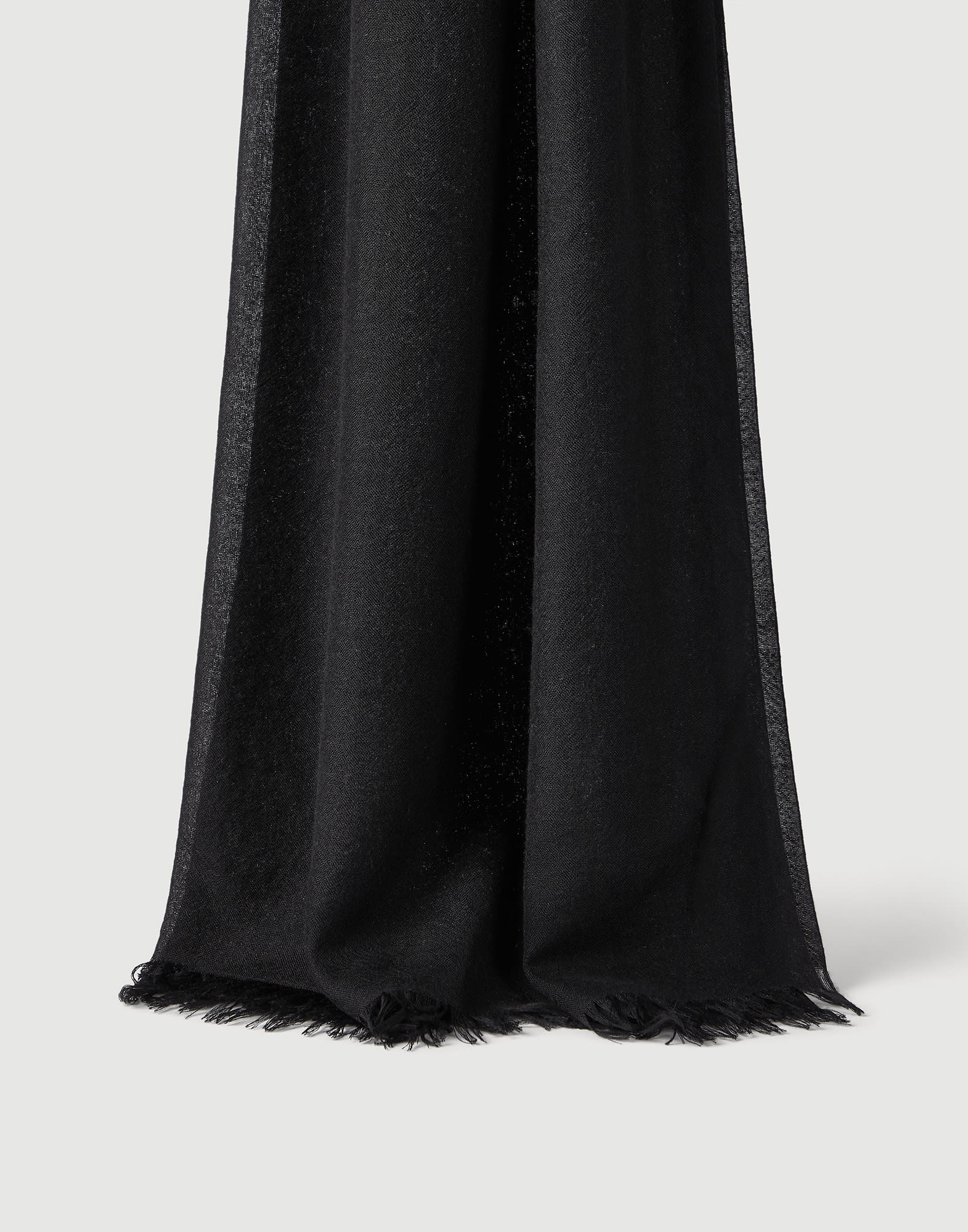 Cashmere and silk scarf Black Woman - Brunello Cucinelli