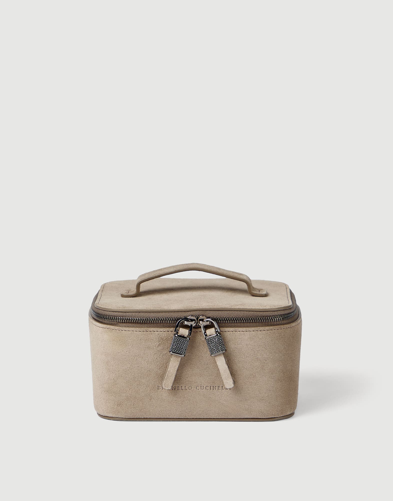 Suede jewelry box for Woman in Light Grey | Brunello Cucinelli