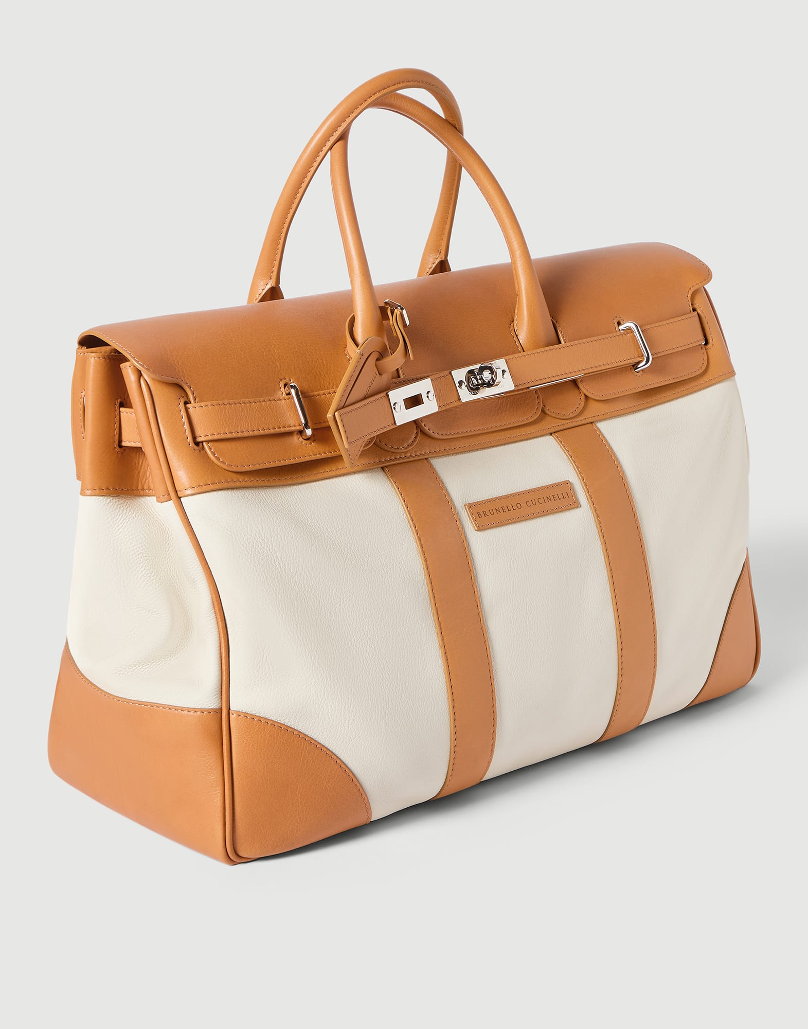 Country bag for Man in Ivory | Brunello Cucinelli