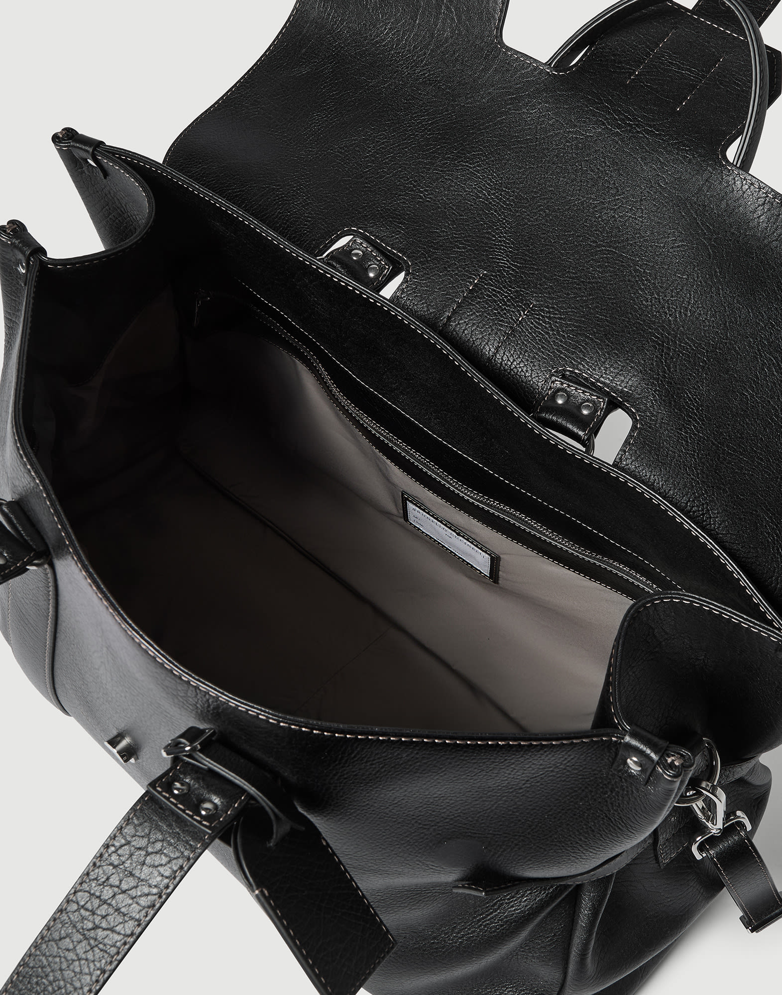 Weekender Country bag for Man in Black | Brunello Cucinelli