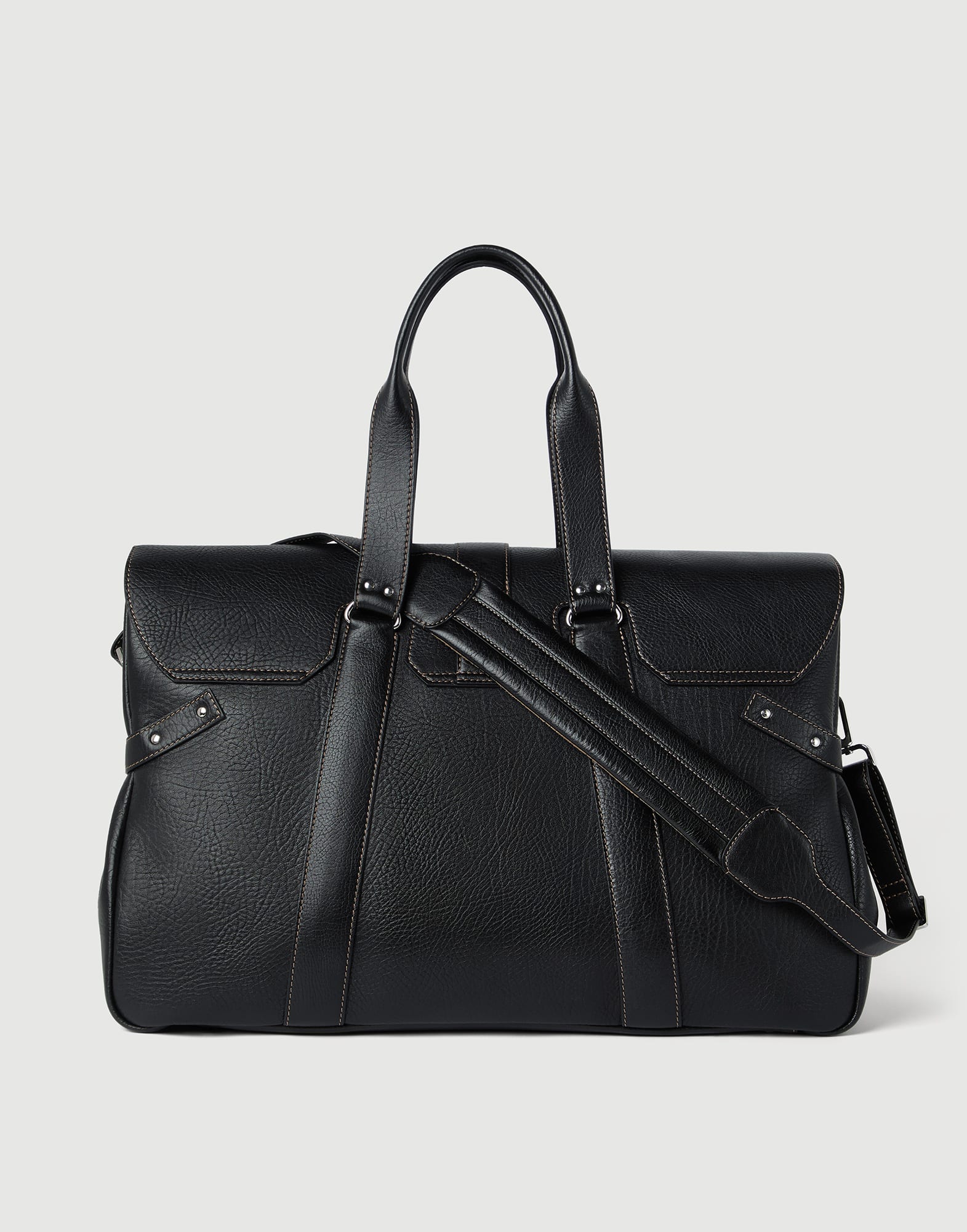 Weekender Country bag for Man in Black | Brunello Cucinelli