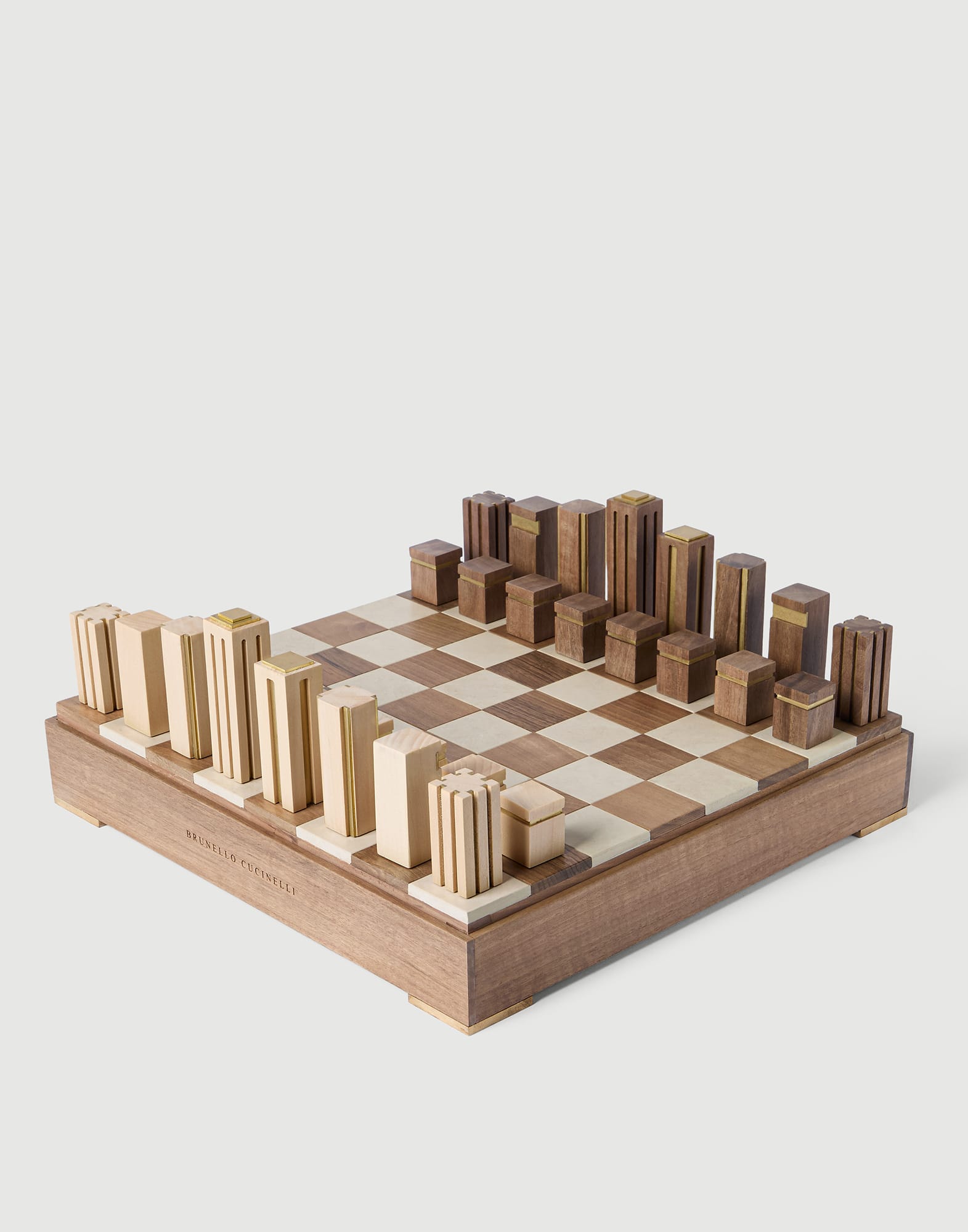 Chess set Hazelnut Lifestyle - Brunello Cucinelli