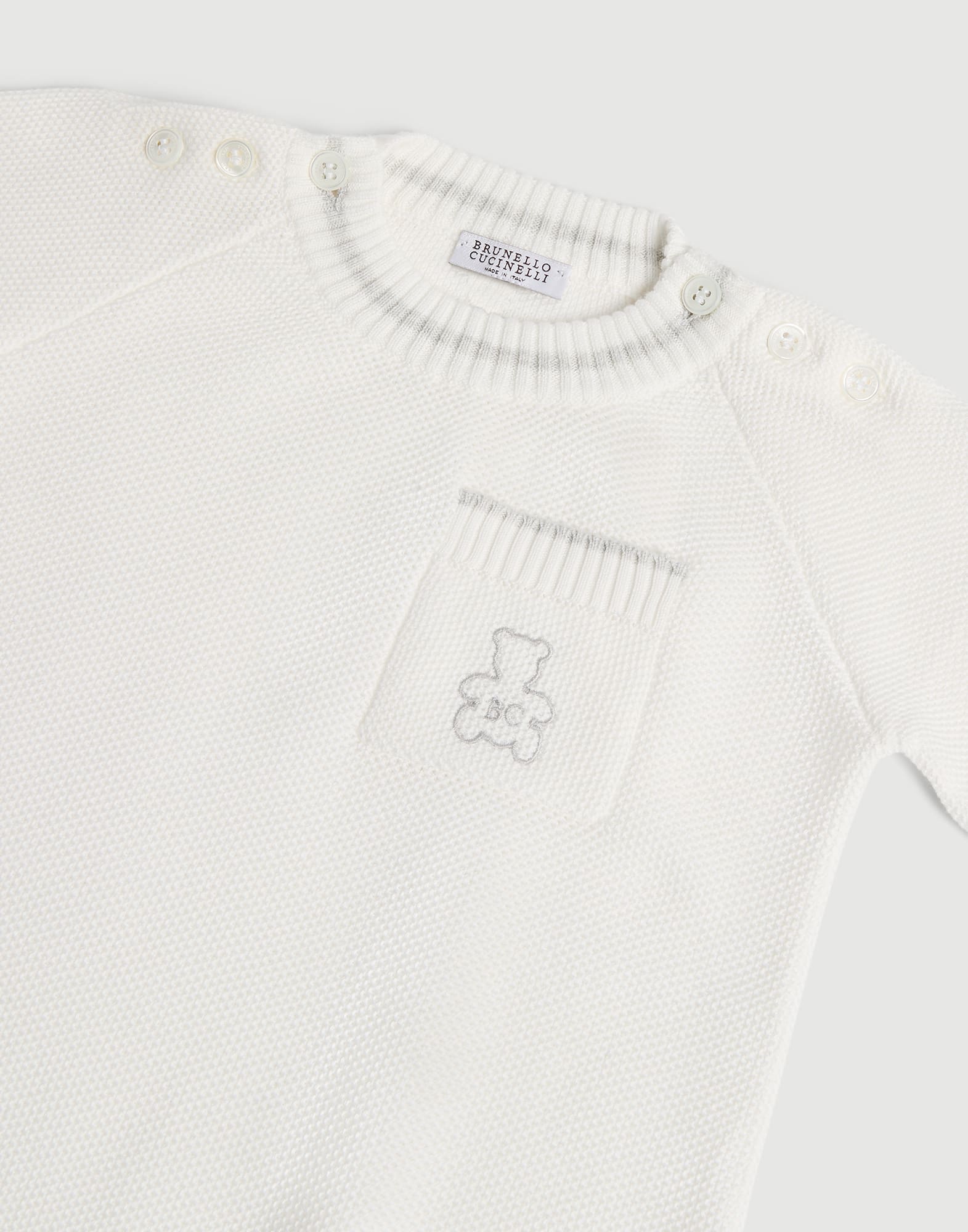 Baby Bernie針織連身服 巴拿馬 嬰幼兒 - Brunello Cucinelli