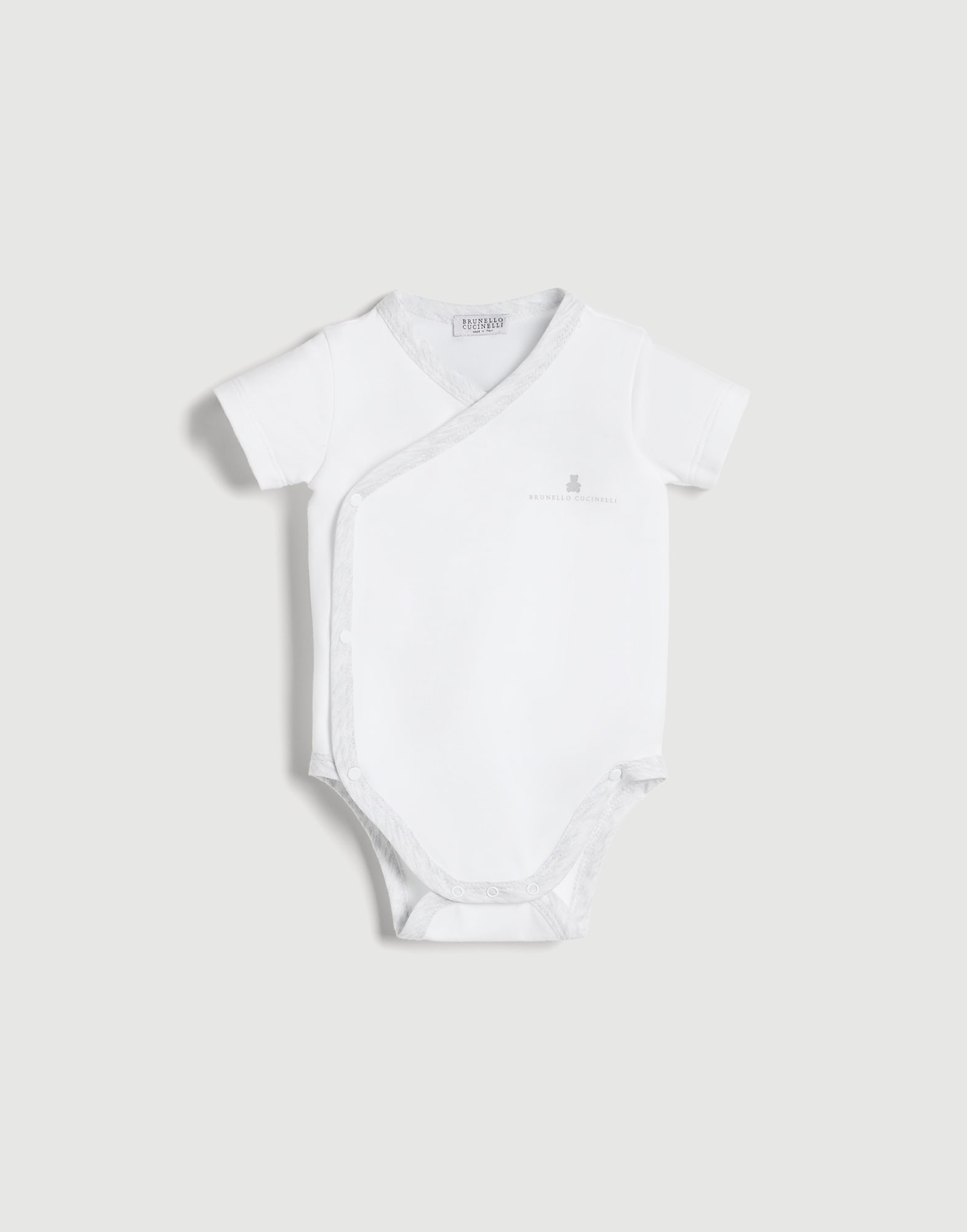 Baby Bernie bodysuit White Baby - Brunello Cucinelli