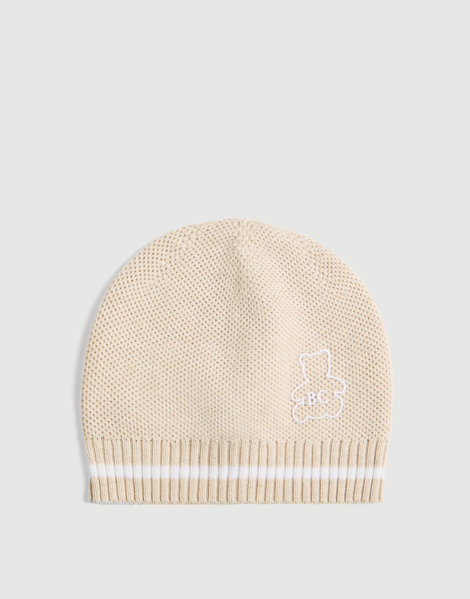 Bernie Baby knit beanie Sand Baby - Brunello Cucinelli
