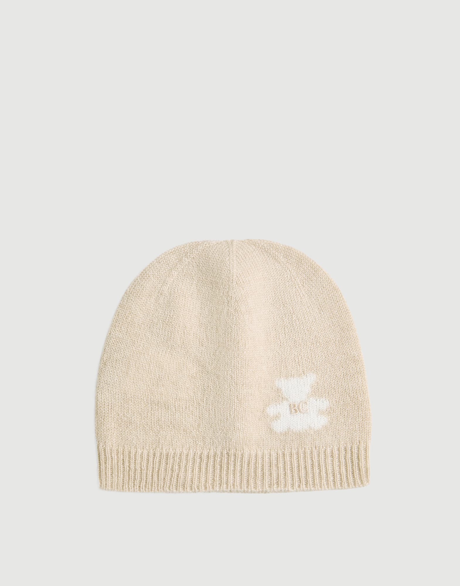 Baby Bernie beanie Sand Baby - Brunello Cucinelli
