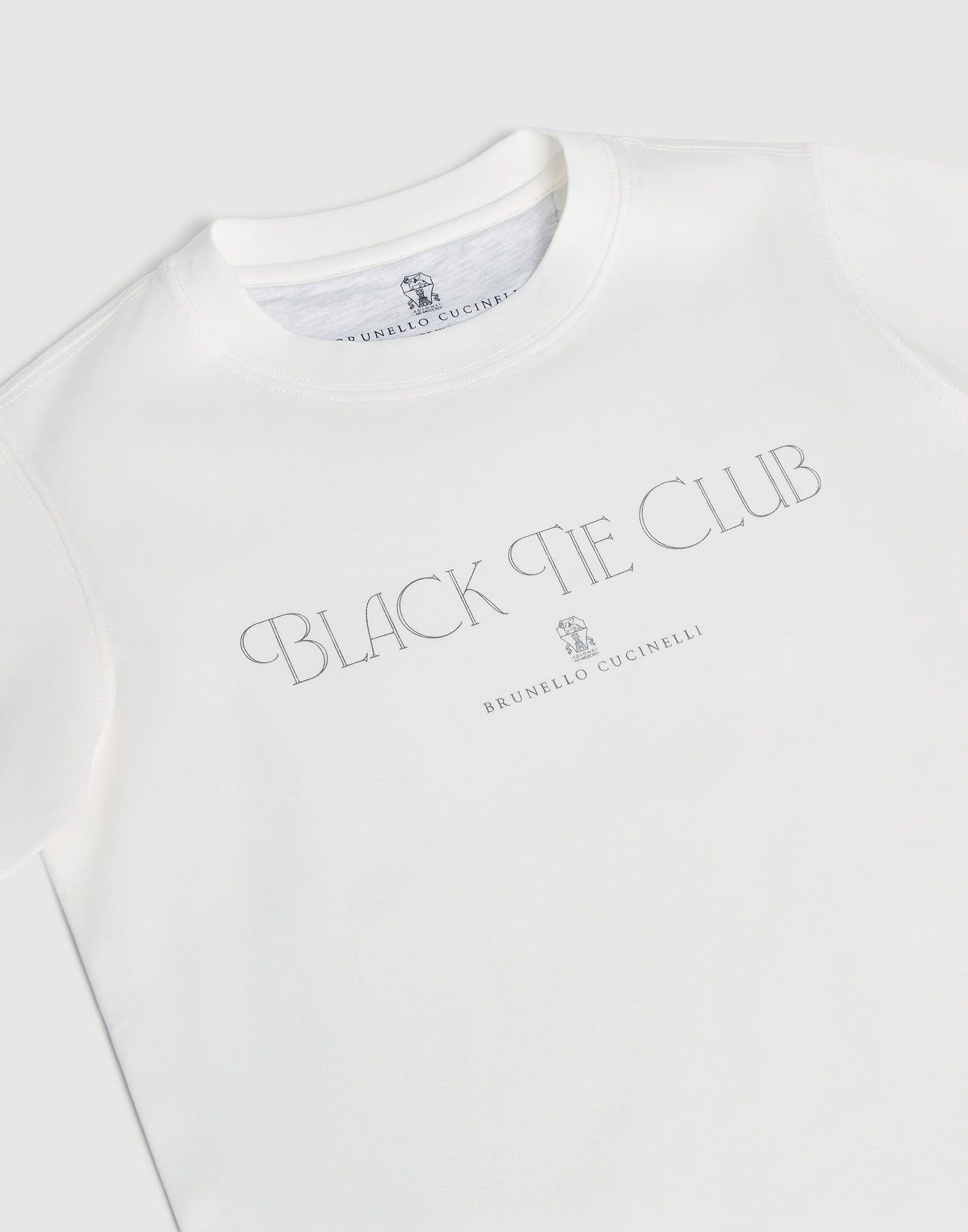 Cotton jersey T-shirt for Boys in Cobalt | Brunello Cucinelli