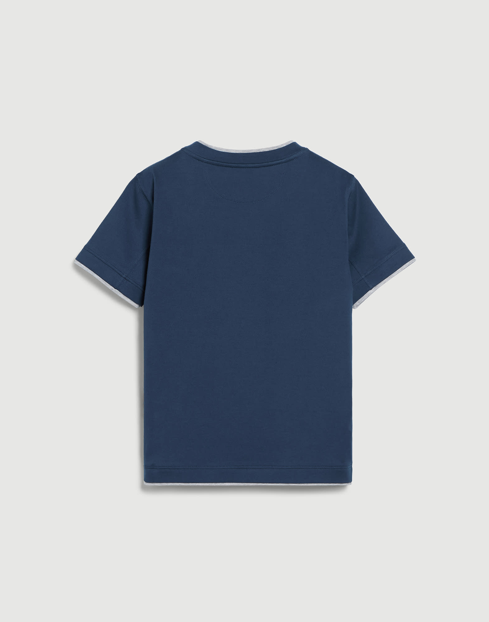 ボーイズ 向け ブルー コットンジャージー Tシャツ | Brunello Cucinelli