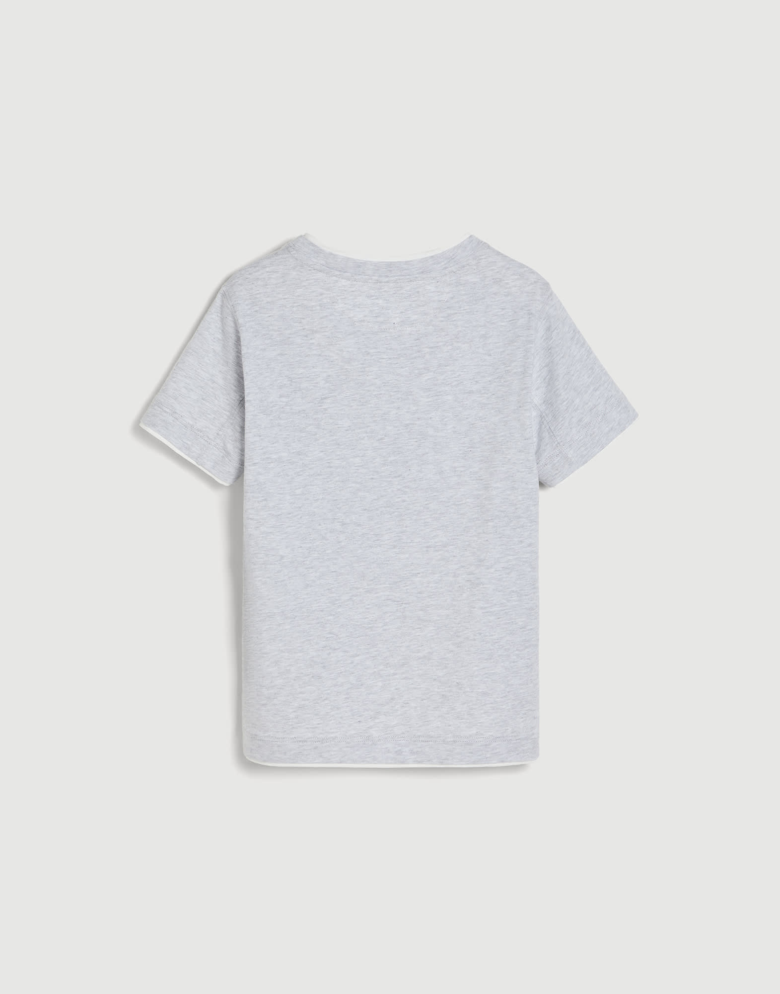 Cotton jersey T-shirt for Boys in Medium Grey | Brunello Cucinelli