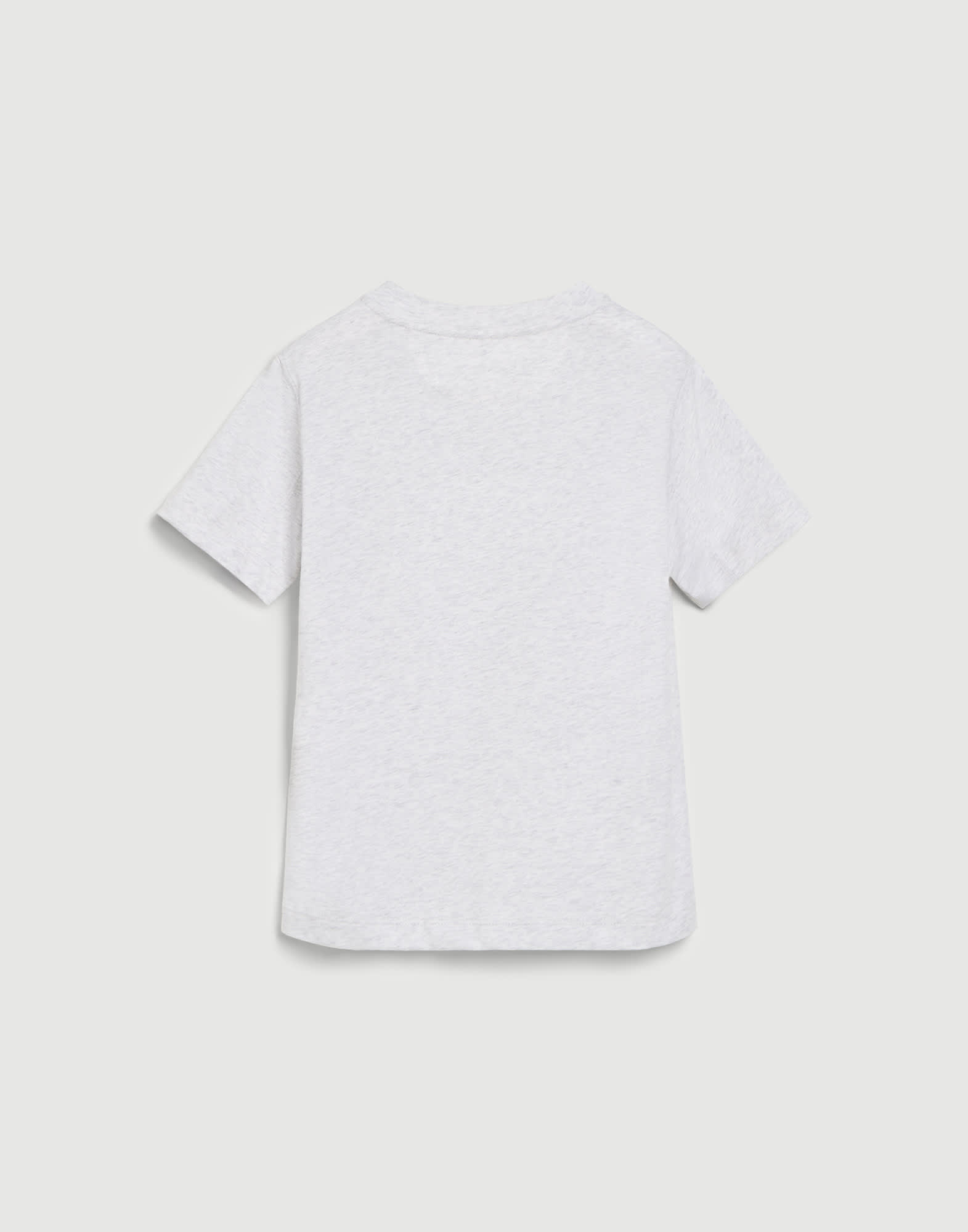 T-shirt with print for Boys in Pearl Grey | Brunello Cucinelli