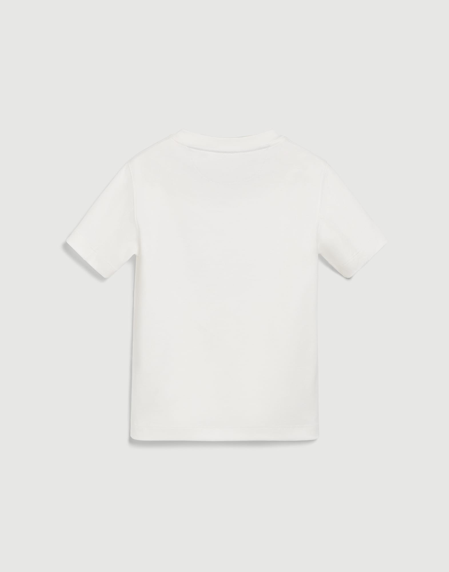 T-shirt with print for Boys in Pearl Grey | Brunello Cucinelli