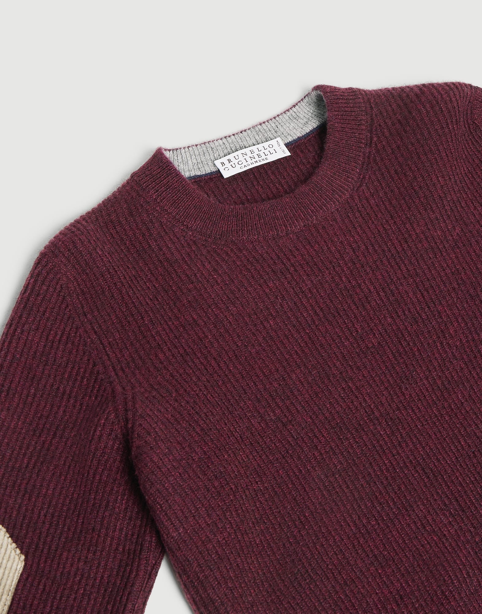 ボーイズ 向け サンド イングリッシュリブ カシミヤ セーター