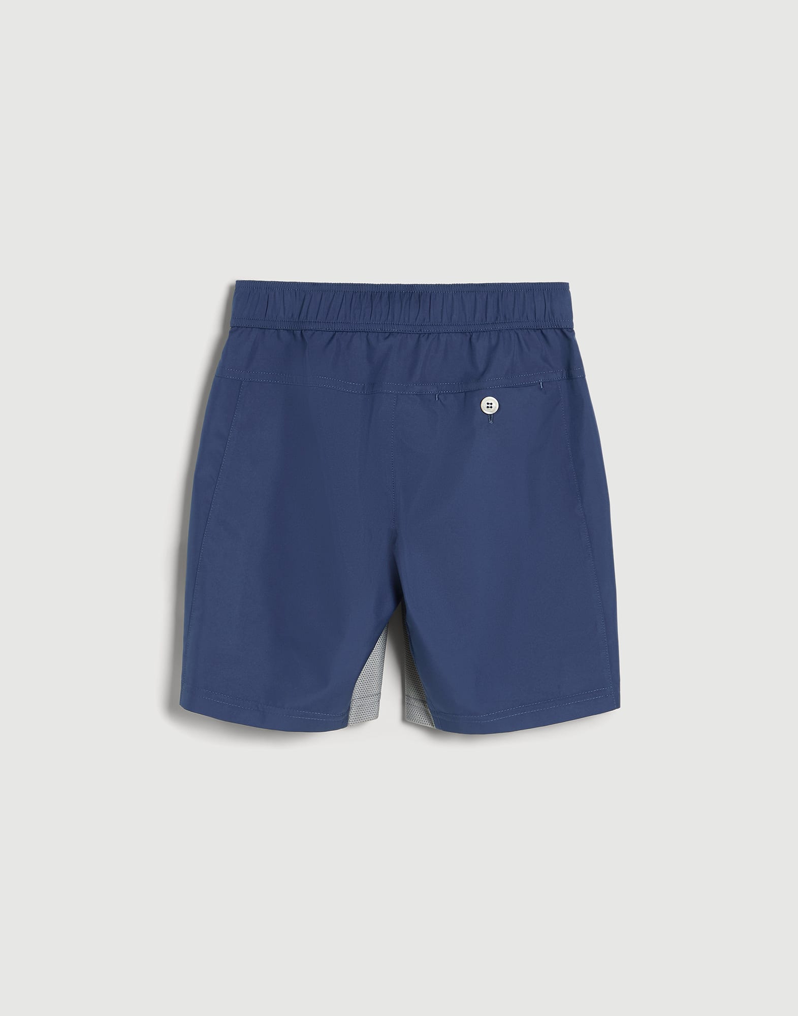 ボーイズ 向け ホワイト ロゴ入り ナイロン バミューダパンツ