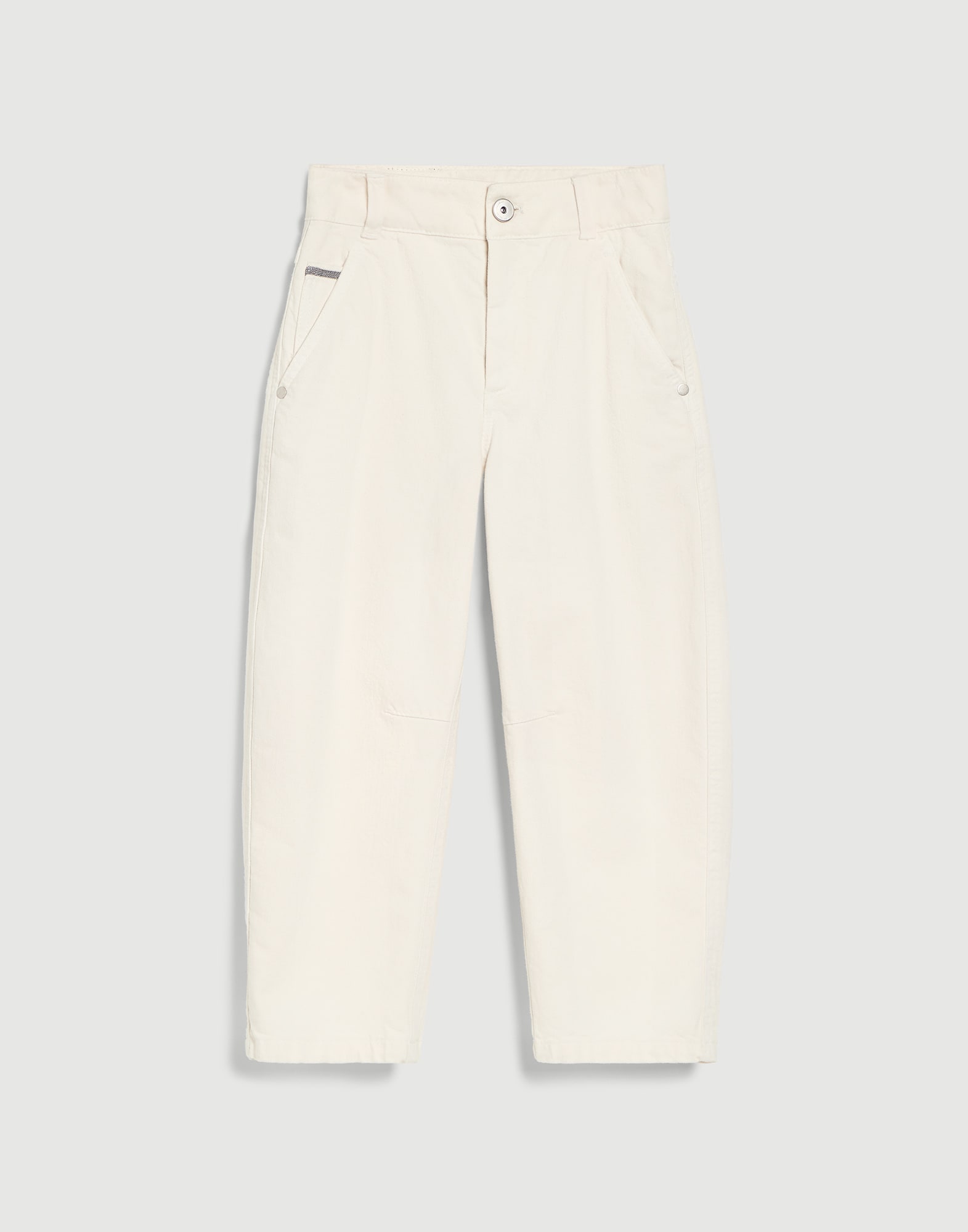 Soft denim trousers Chalk Girls - Brunello Cucinelli