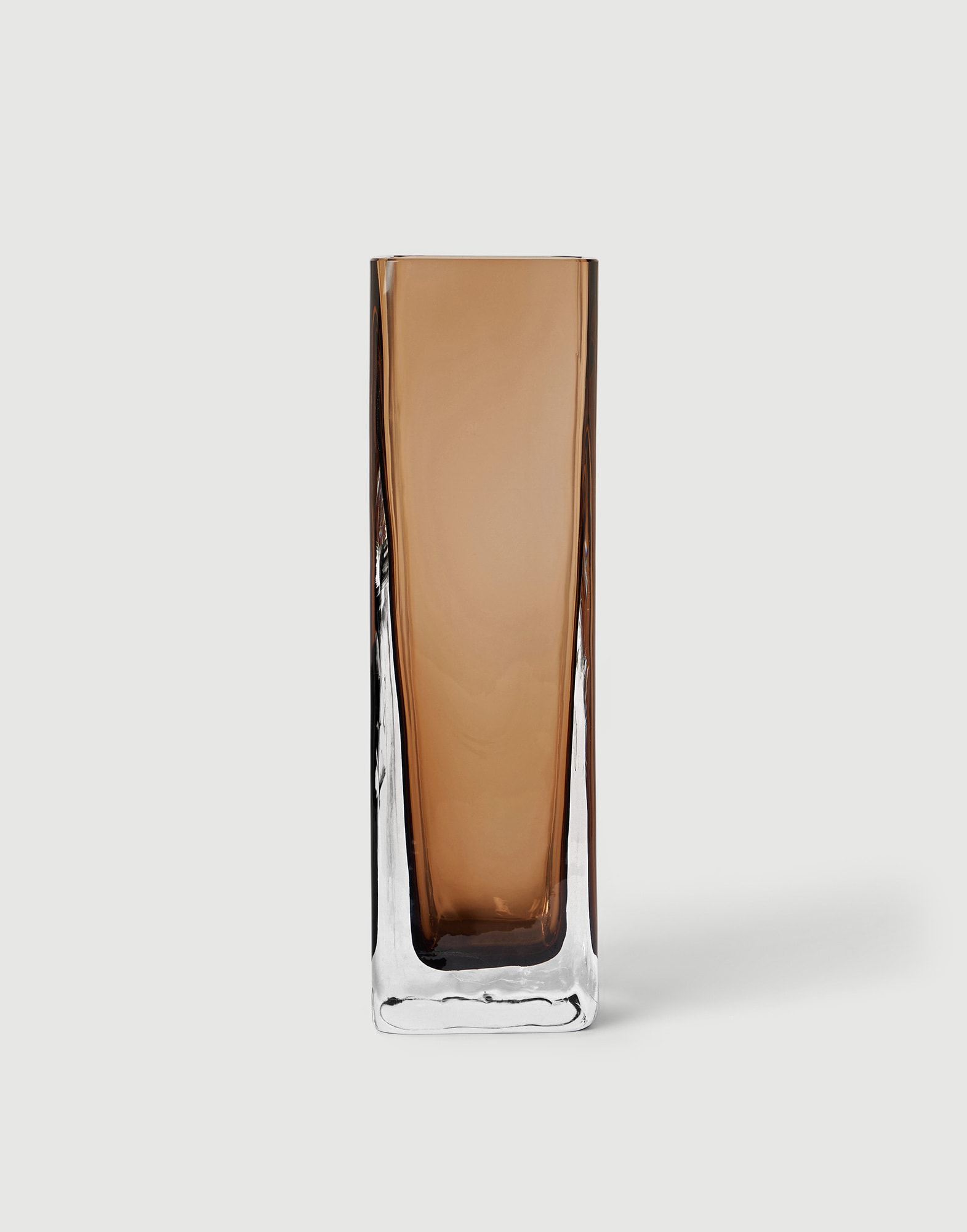 Murano glass rectangular vase Brown Fade Lifestyle - Brunello Cucinelli