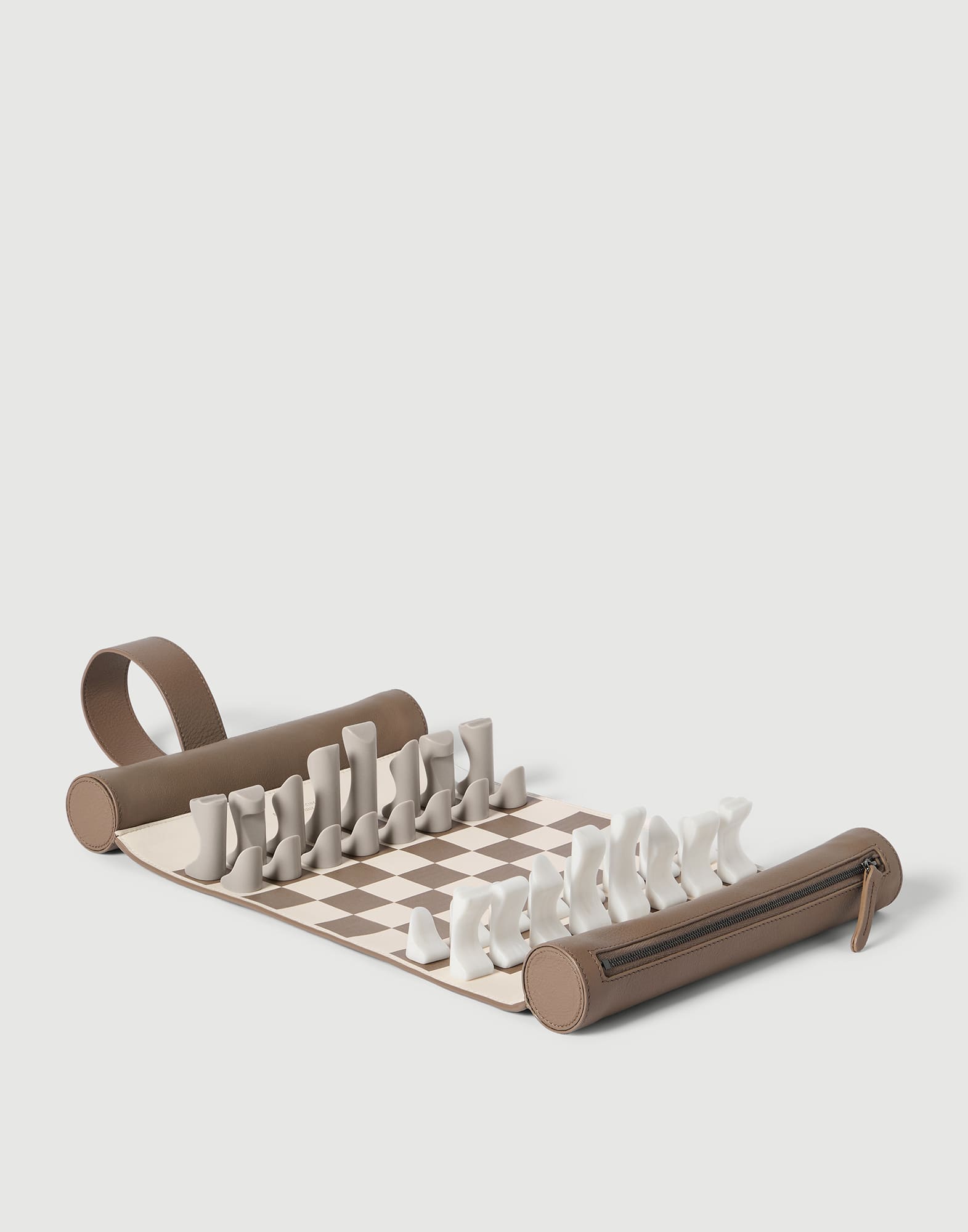 便攜式國際象棋套裝 奶白色 生活風尚 - Brunello Cucinelli