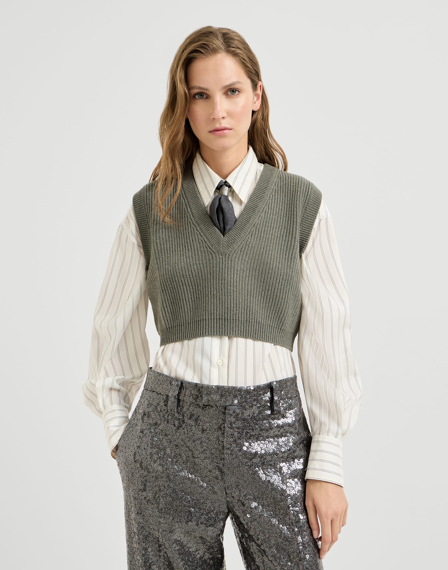 Knitted Top - Front view - View Full Screen