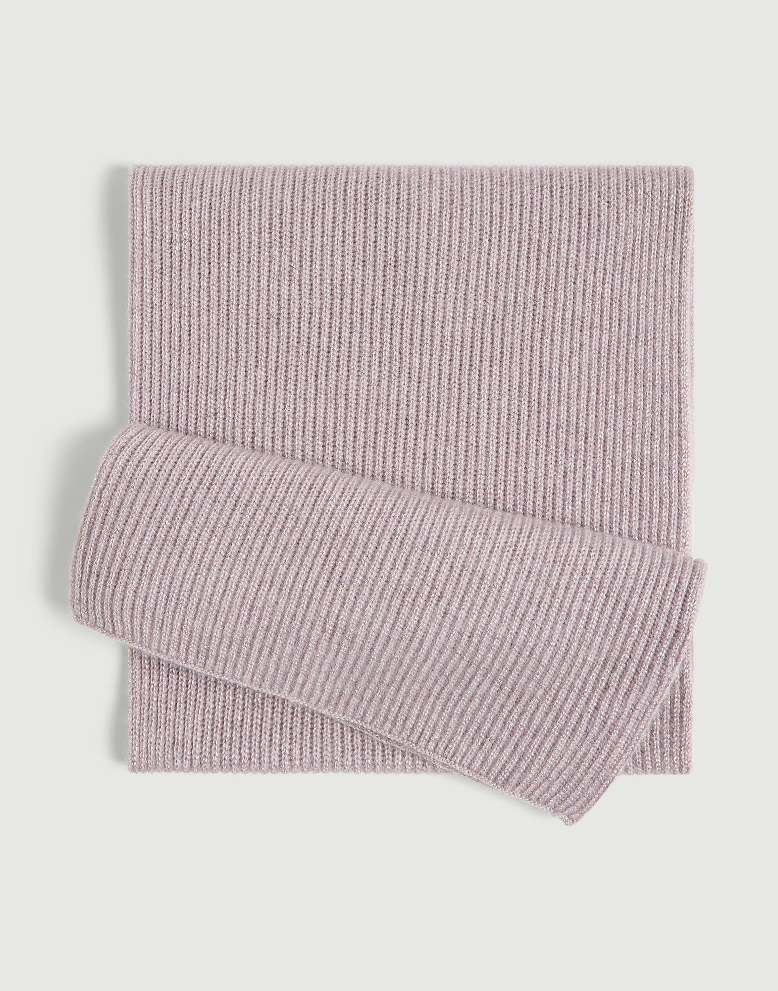 Sparkling cashmere knit scarf Mauve Girls - Brunello Cucinelli