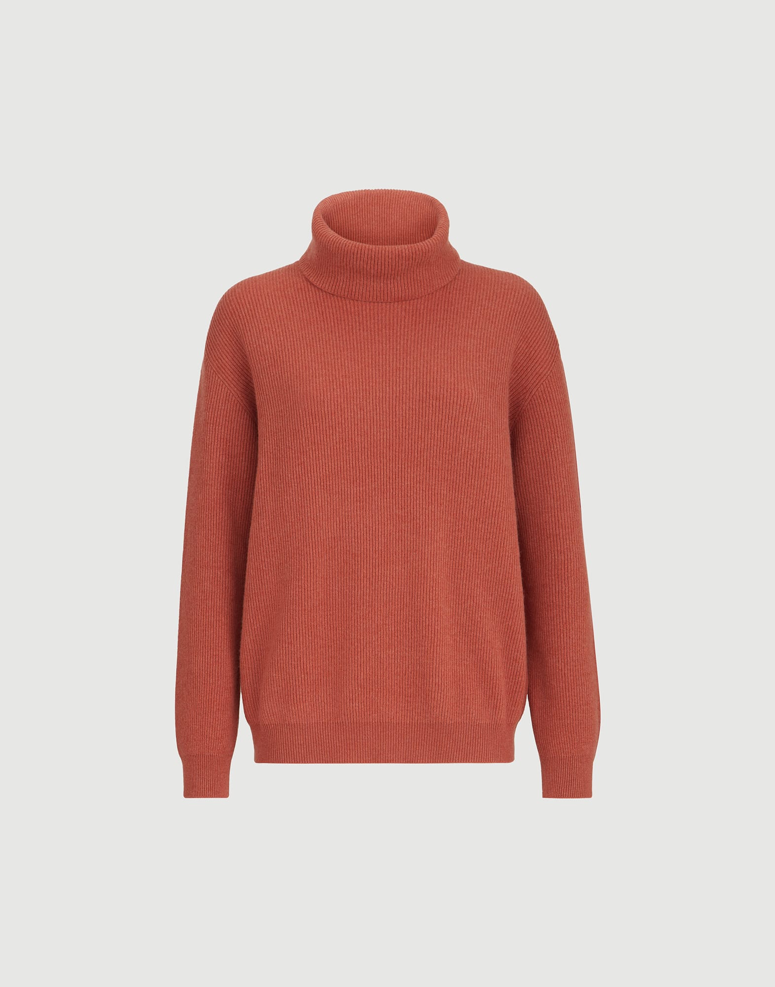 Cashmere turtleneck sweater for Woman in Firebrick | Brunello