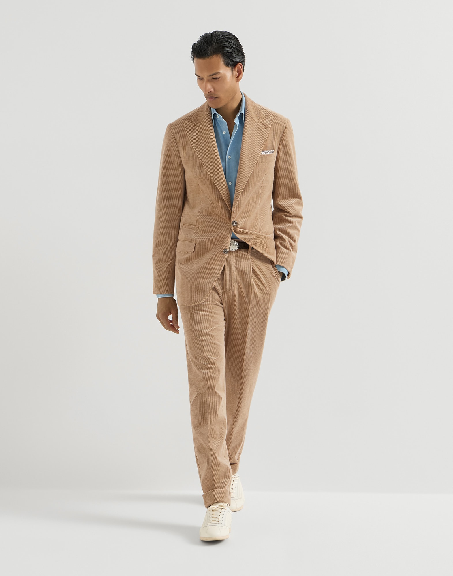 Corduroy suit Camel Man - Brunello Cucinelli