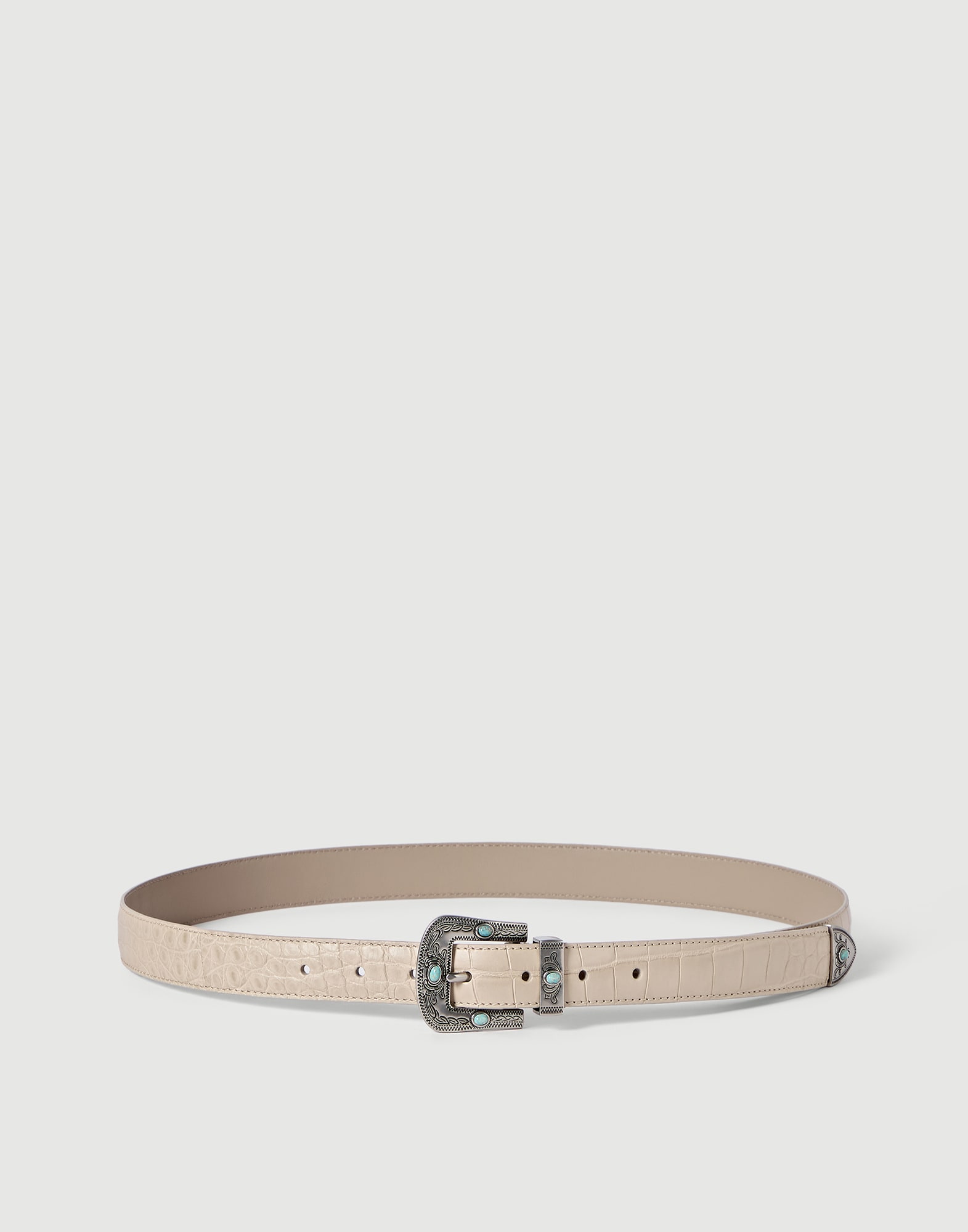 Alligator belt Sand Man - Brunello Cucinelli