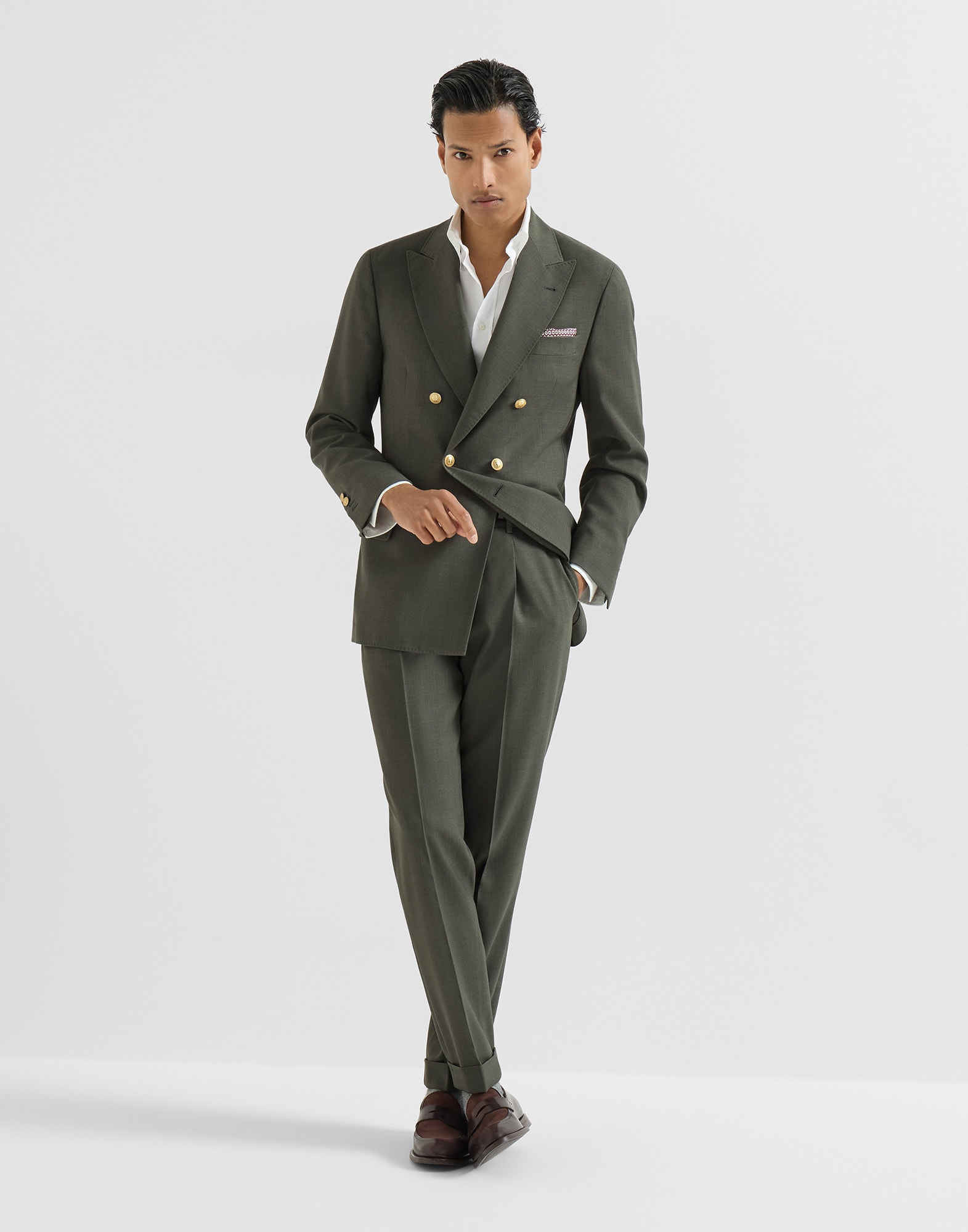 Virgin wool suit Forest Man - Brunello Cucinelli
