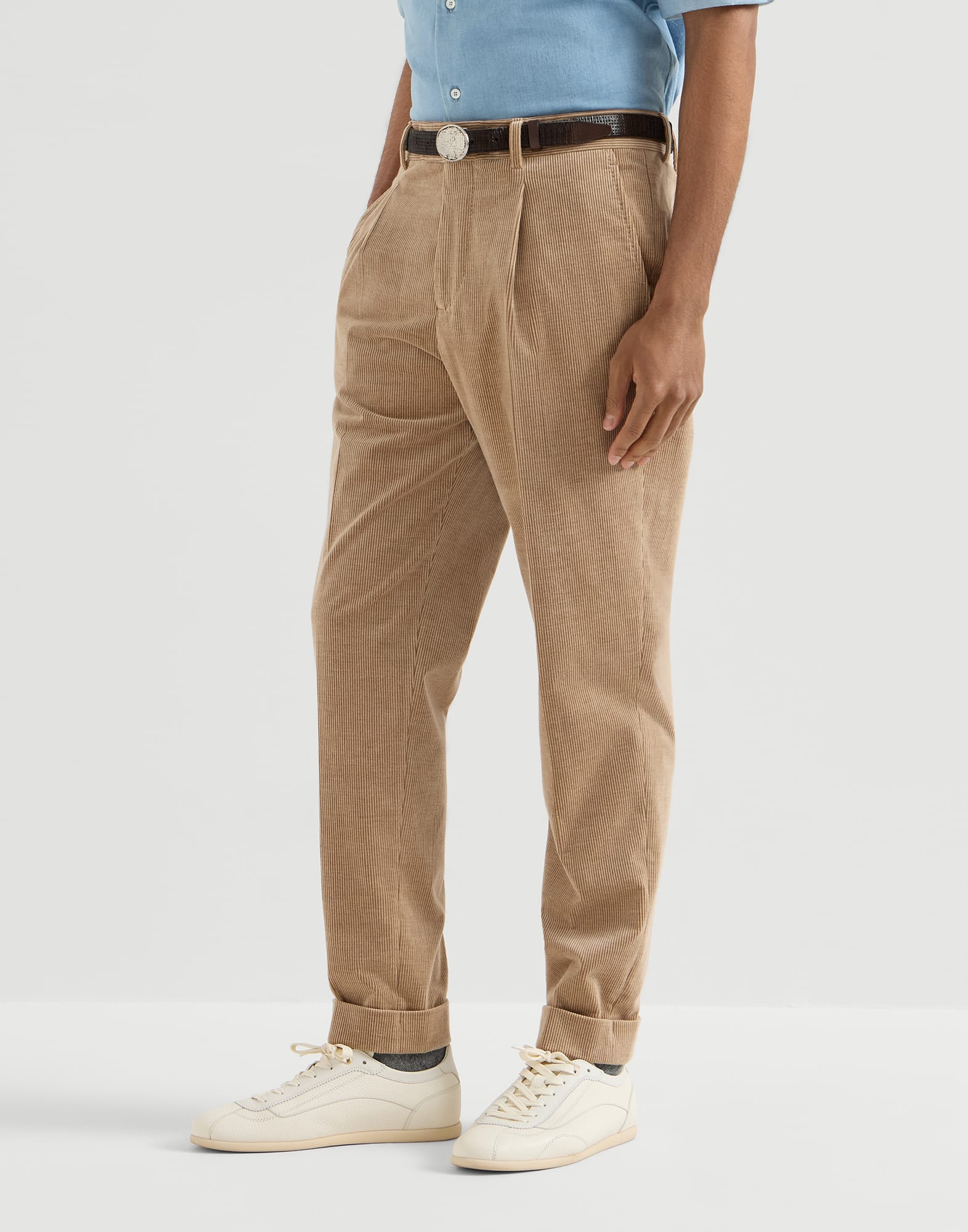 Corduroy trousers Camel Man - Brunello Cucinelli