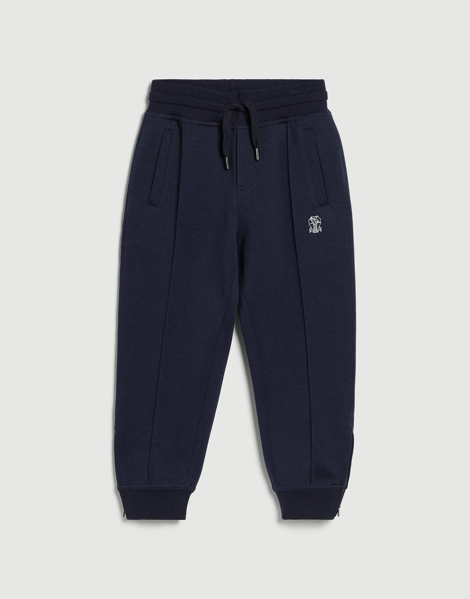 Double cloth trousers Cobalt Boys - Brunello Cucinelli