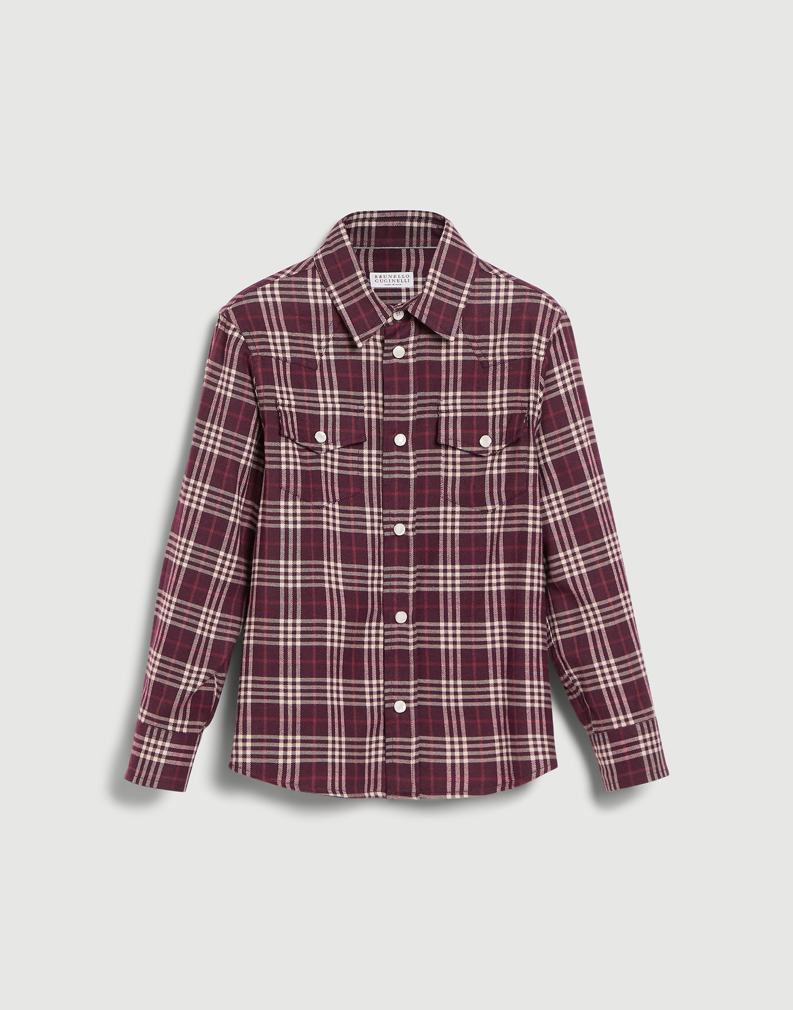 Chemise western Prune Gar&ccedil;on - Brunello Cucinelli