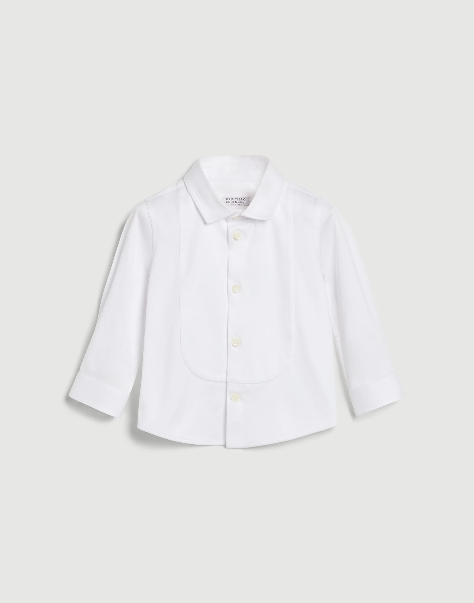 伯尼小熊幼童棉质汗布衬衫 白色 幼童 - Brunello Cucinelli